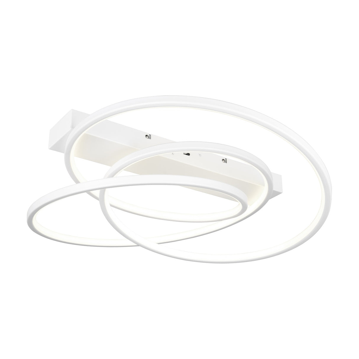 Darvin 2 Light LED Circular Ceiling Light – Matt White