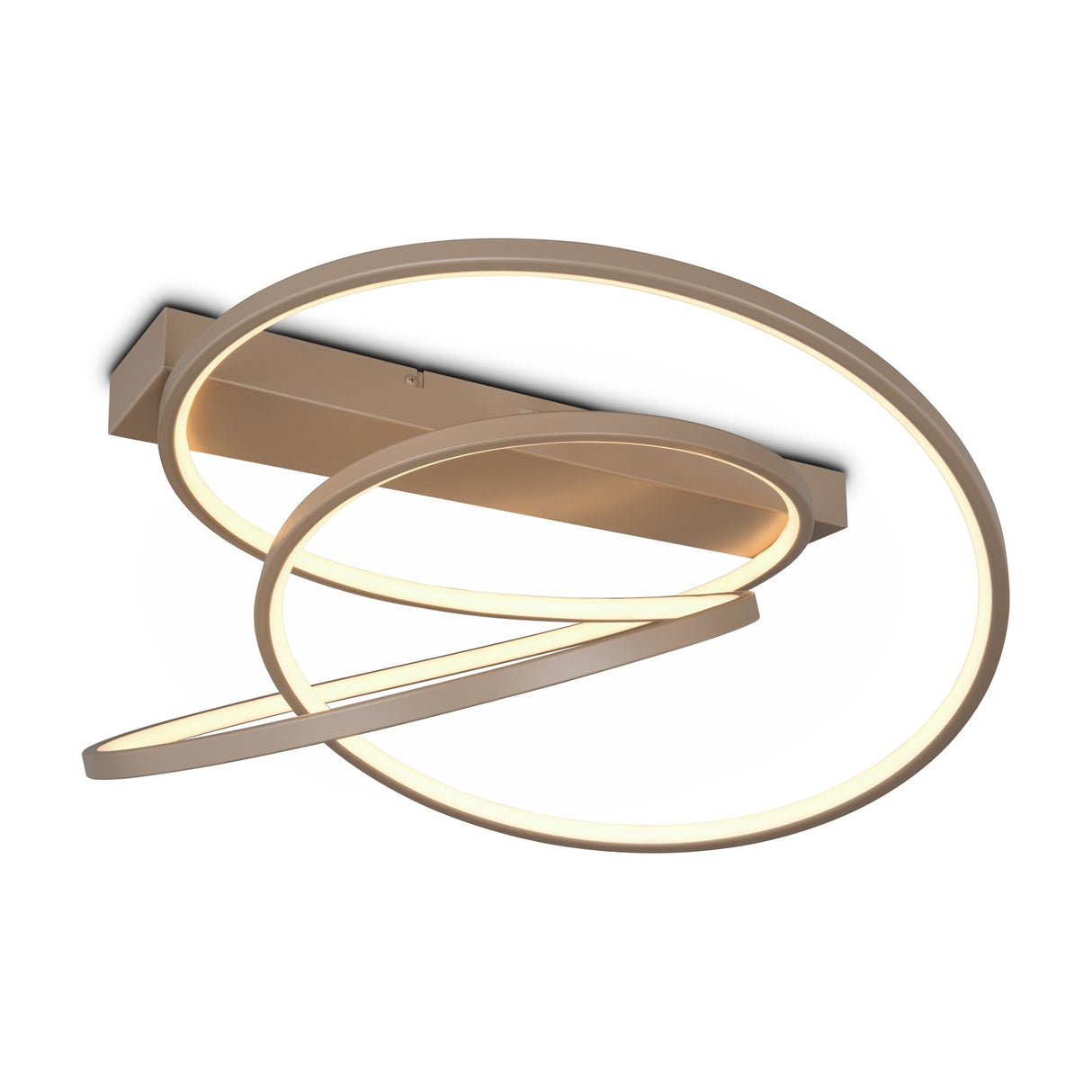 Darvin 2 Light LED Circular Ceiling Light – Taupe