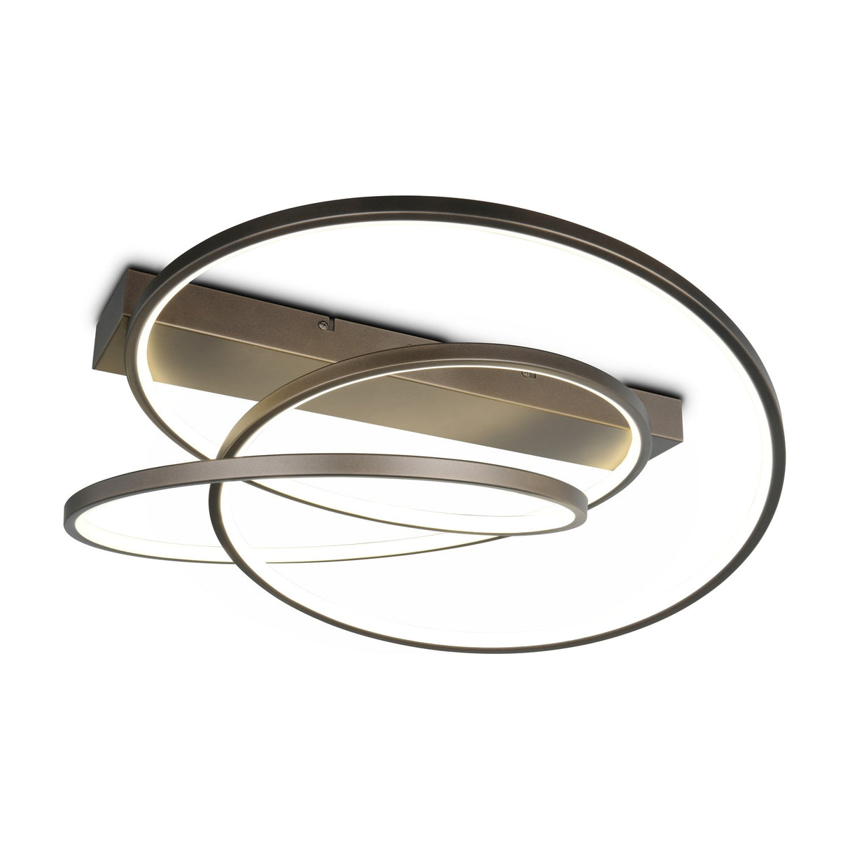 Darvin 2 Light LED Circular Ceiling Light – Platinum