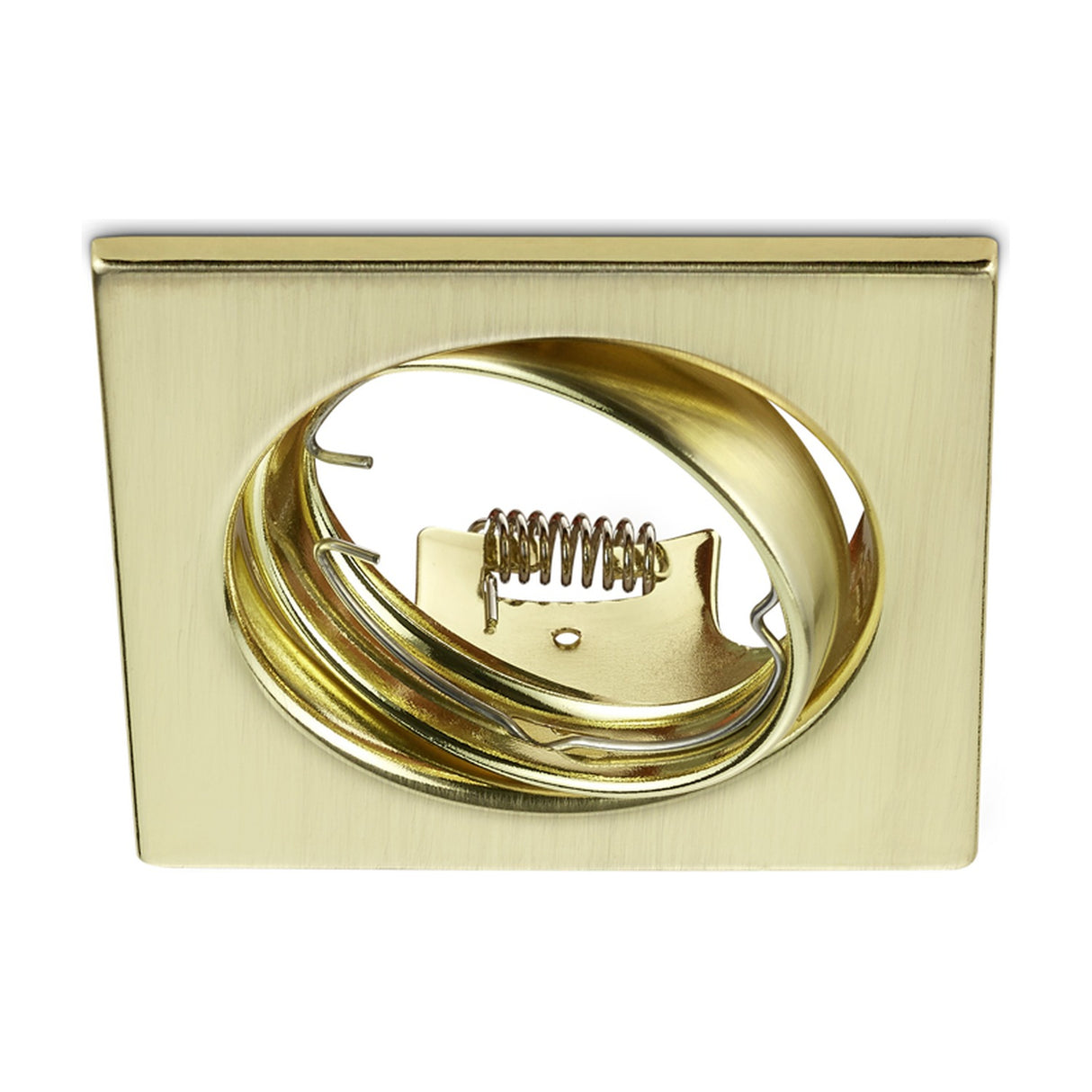 Jura Square Downlight – Satin Brass