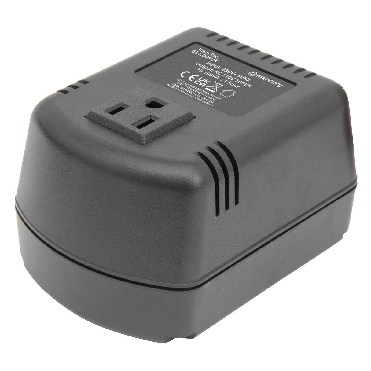 Mercury 230V-110V (UK Version) Step Down Voltage Converter - 100W