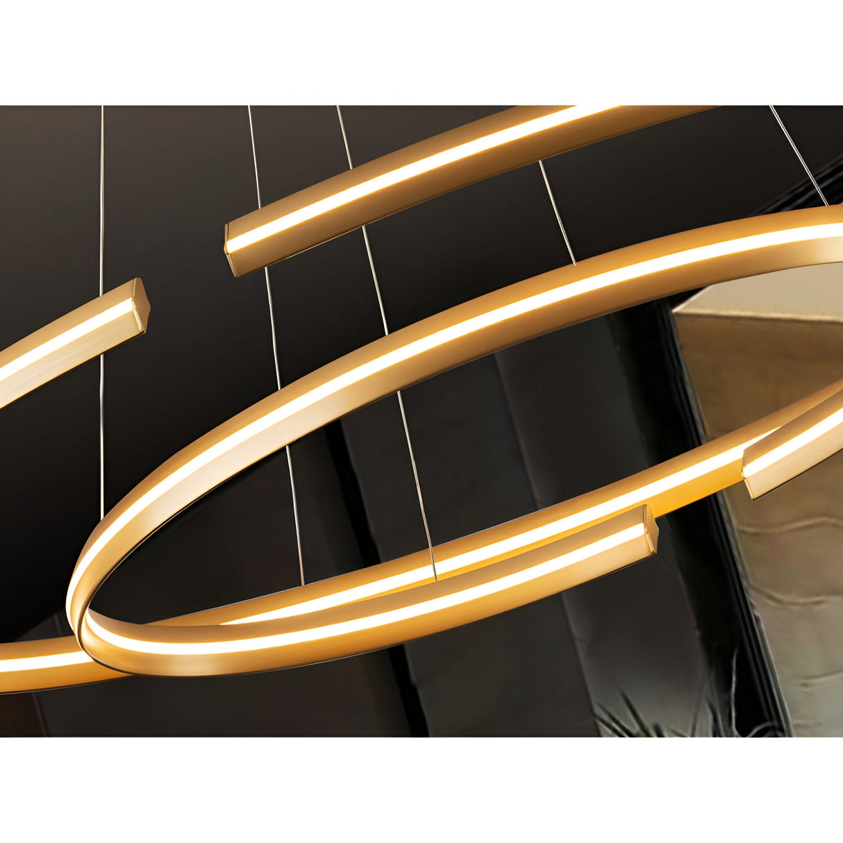 Elipse Dimmable LED Suspension Light 100K 3000K - Rose Gold