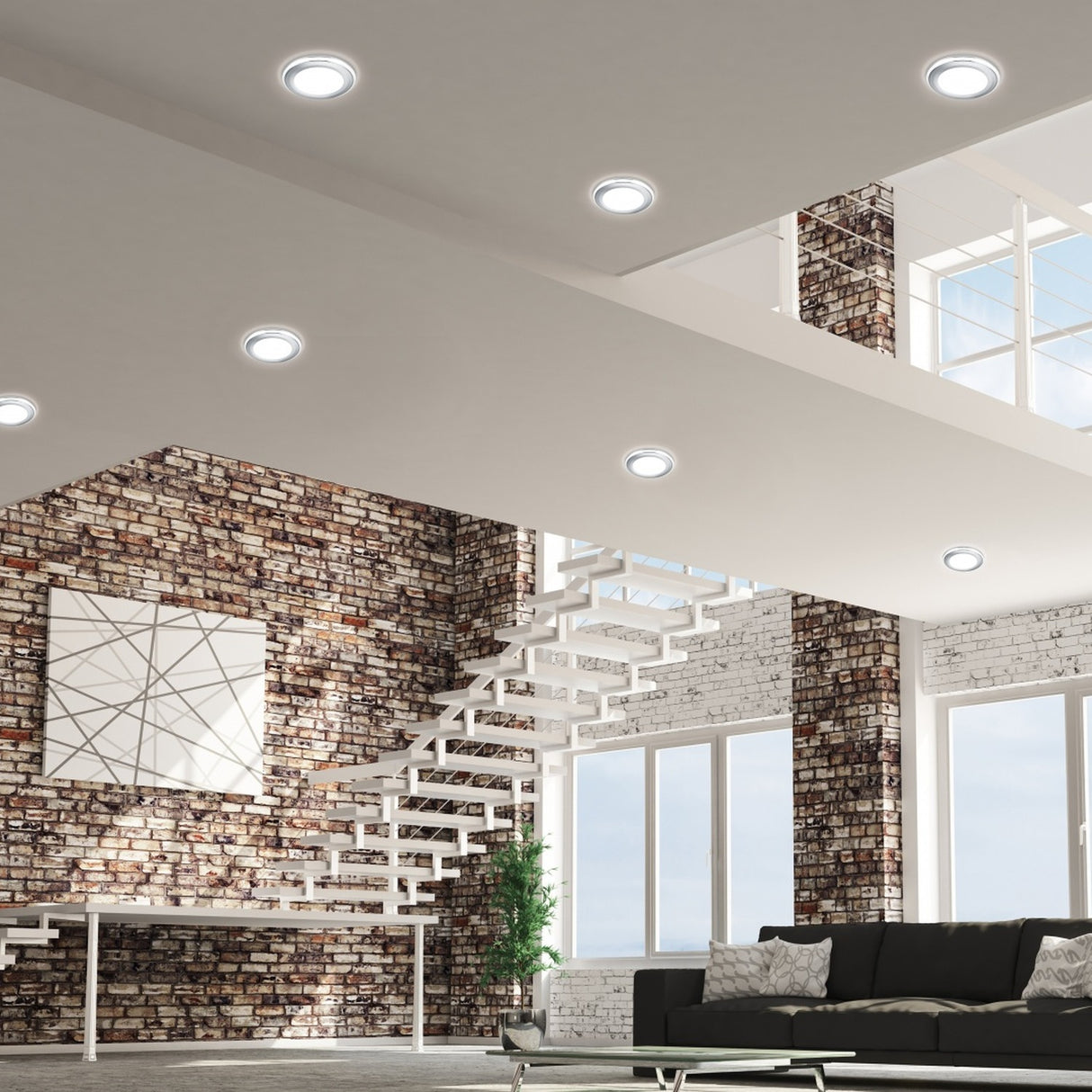 Aura 14cm LED Downlight – Chrome