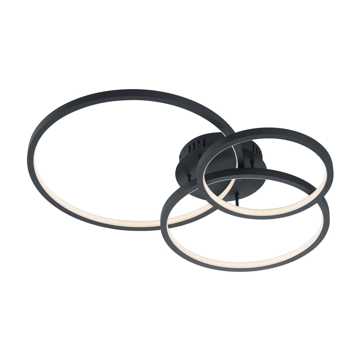 Aaron 3 Light LED Circular Ceiling Light – Anthracite