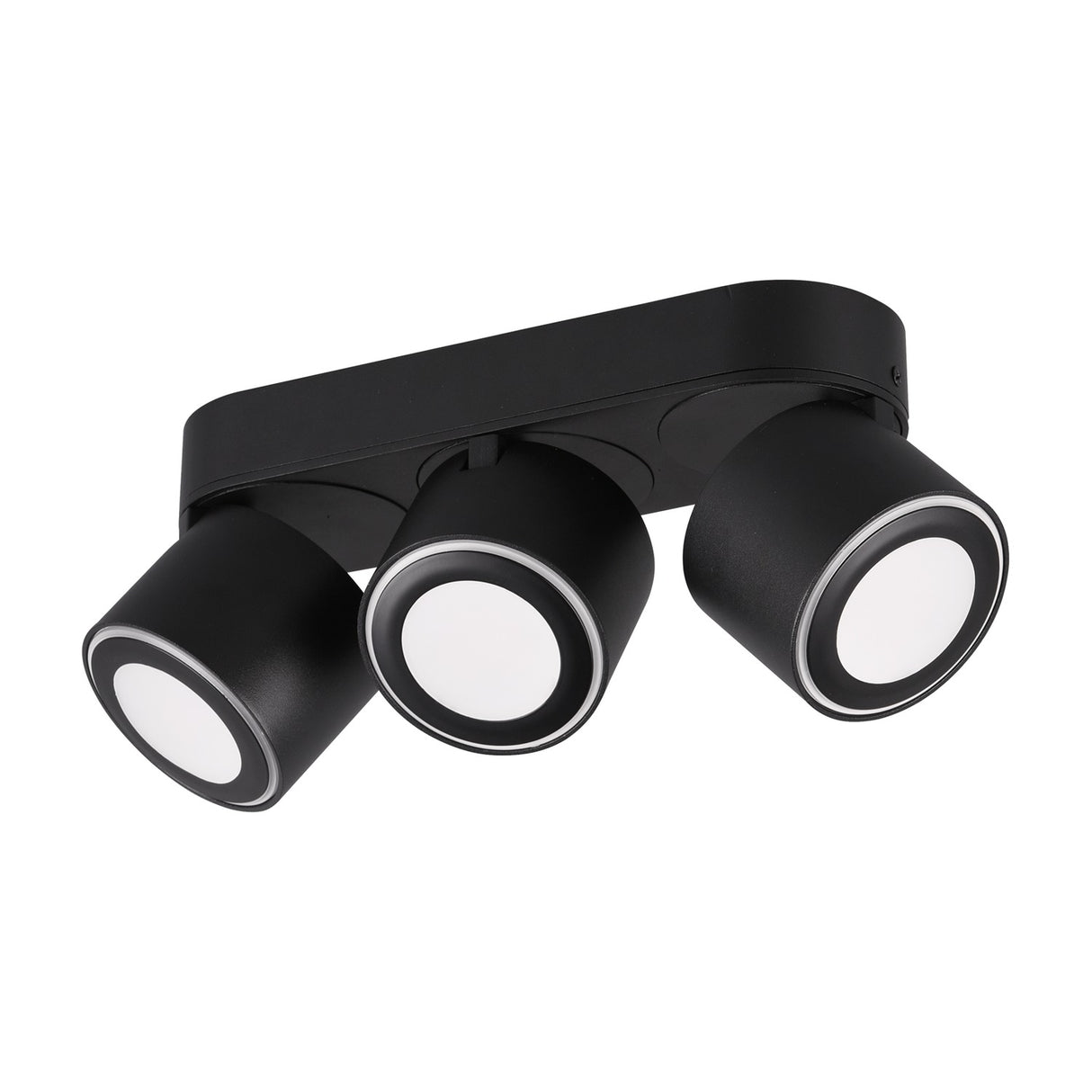 Taurus 3 Light LED Circular Ceiling Light – Matt Black