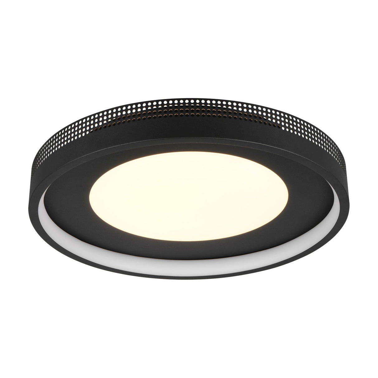 Solea LED Round Ceiling Light – Black & Gold
