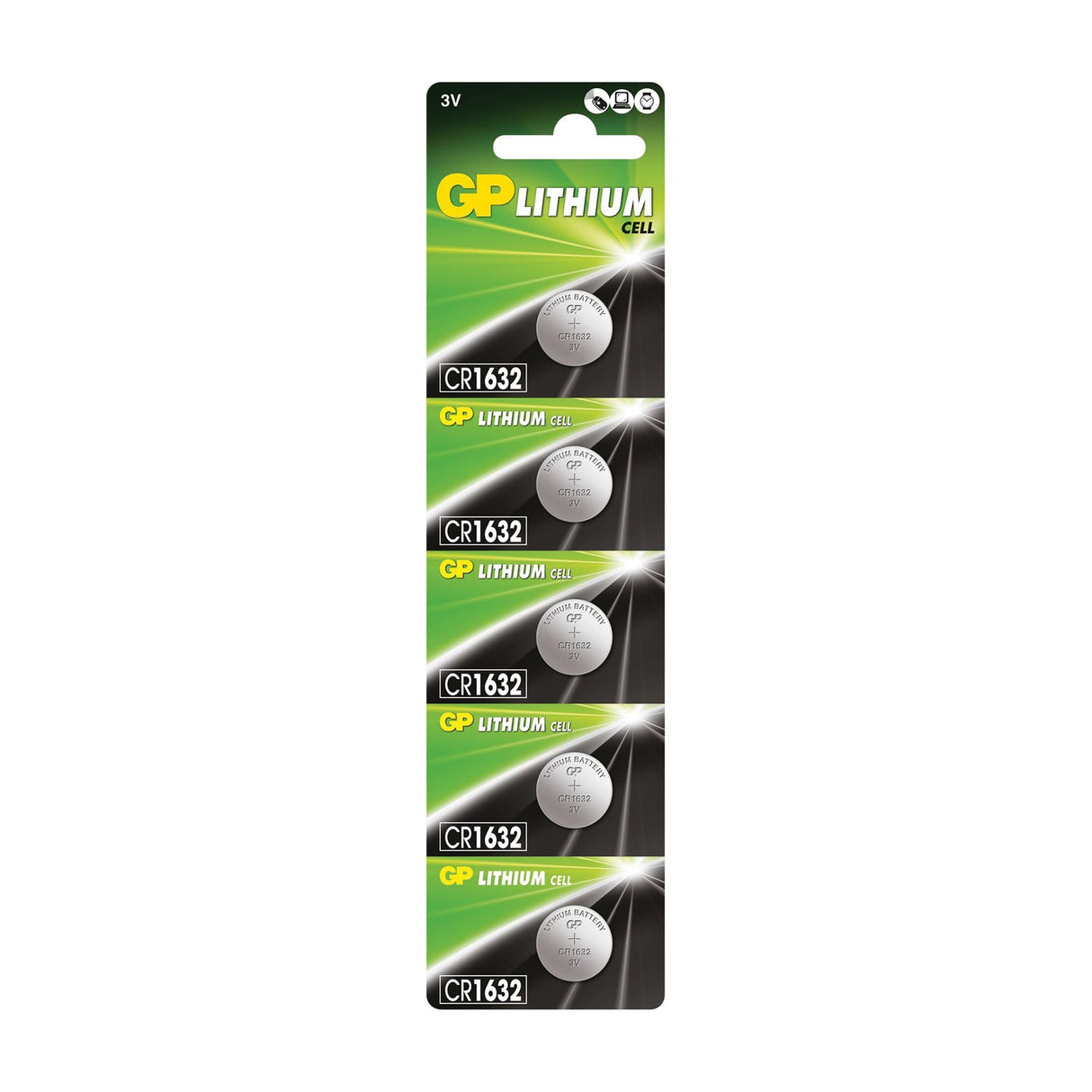 GP CR1632 3V Lithium Button Cells 5 Pack