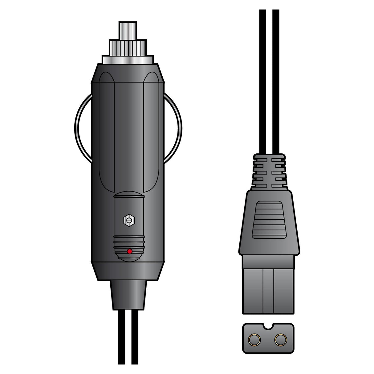 Mercury 12V DC Cooler Box Extension Lead - 2m