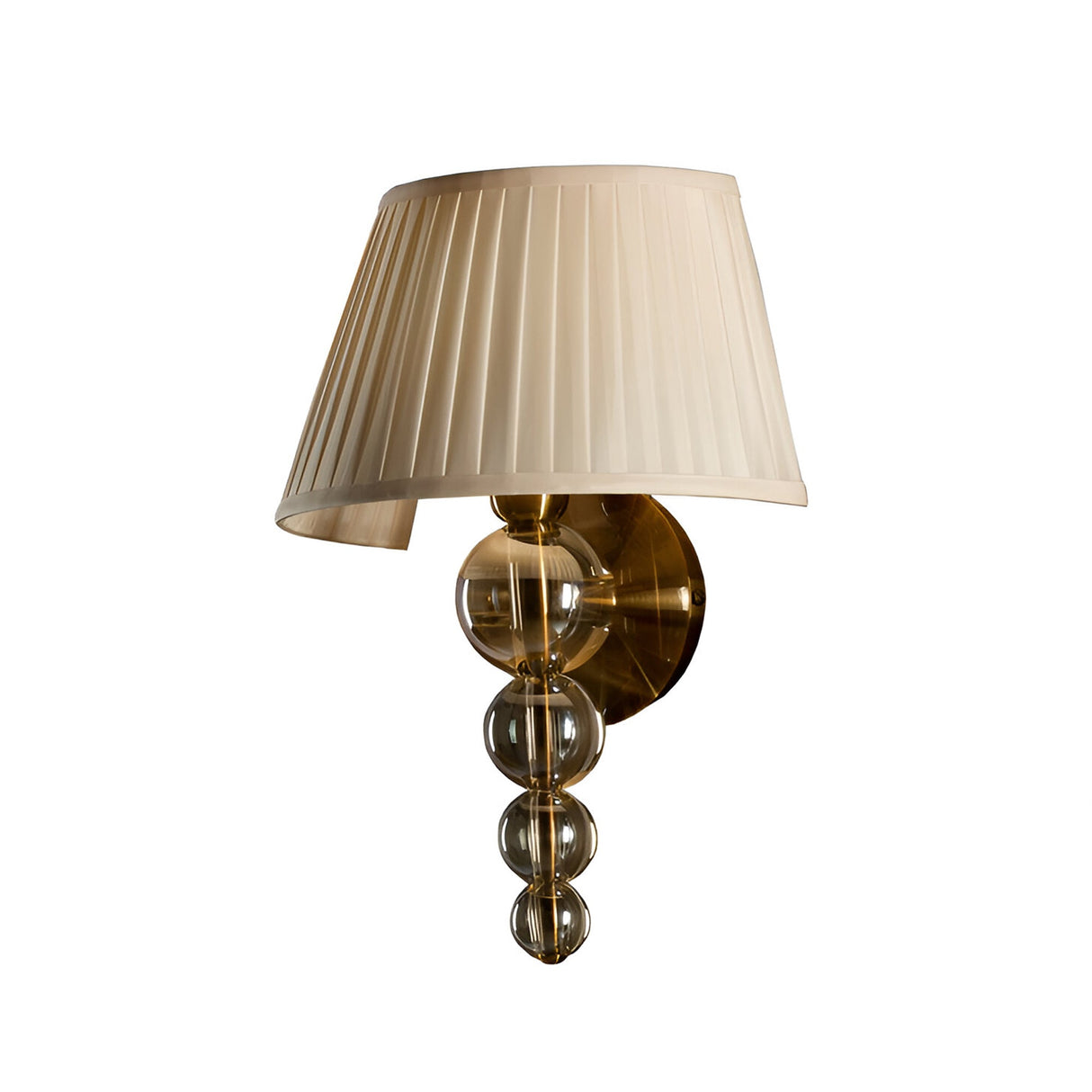 Mercury Glass & Ribbon Wall Light - Champagne