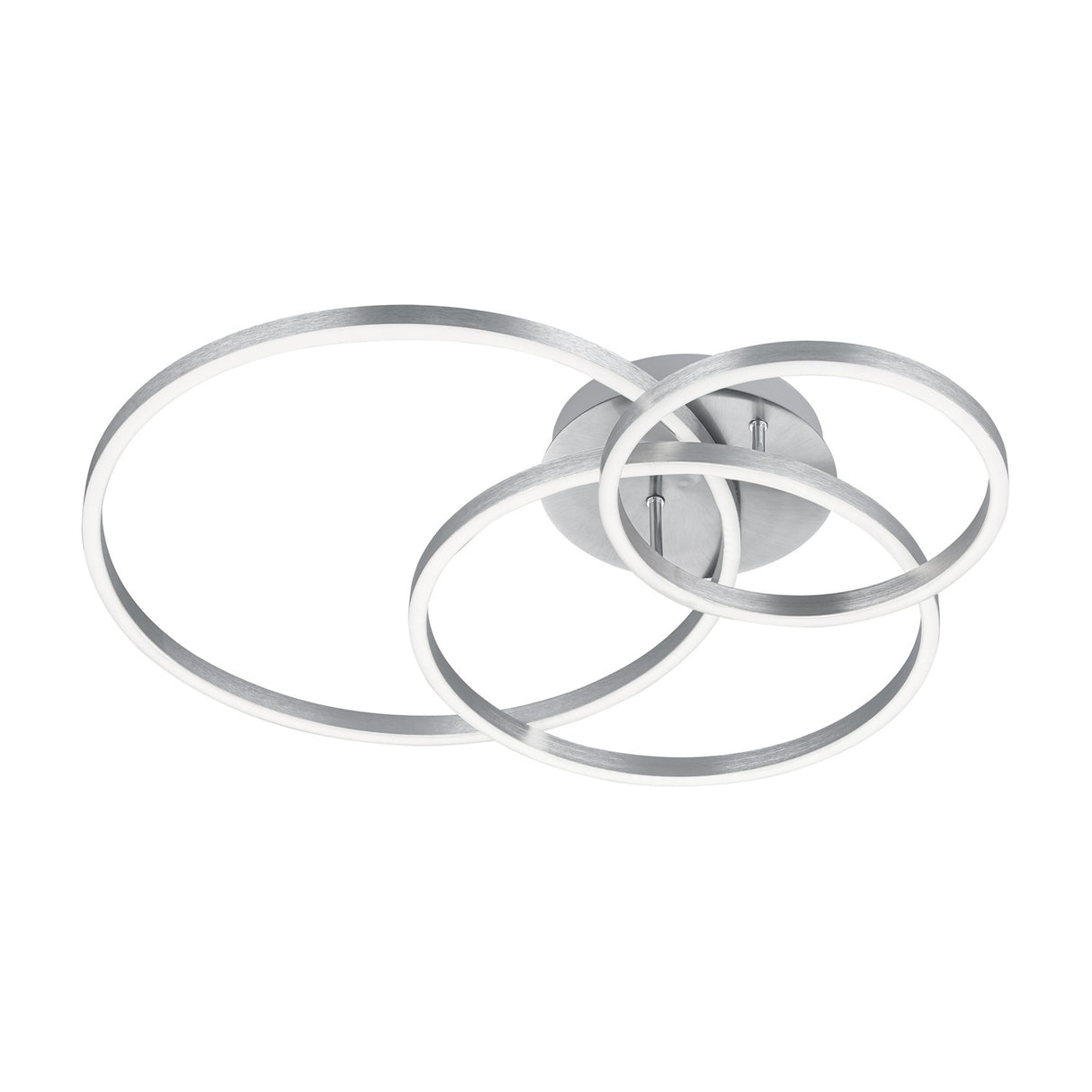 Winona 3 Light LED Circular Ceiling Light – Satin Nickel