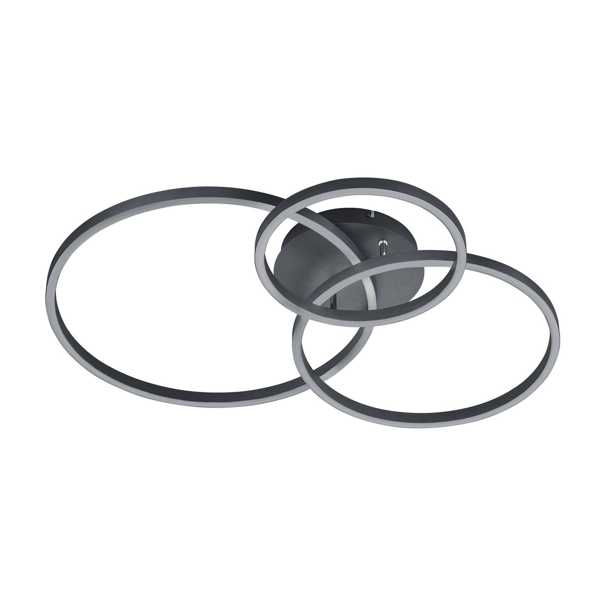 Winona 3 Light LED Circular Ceiling Light – Matt Black