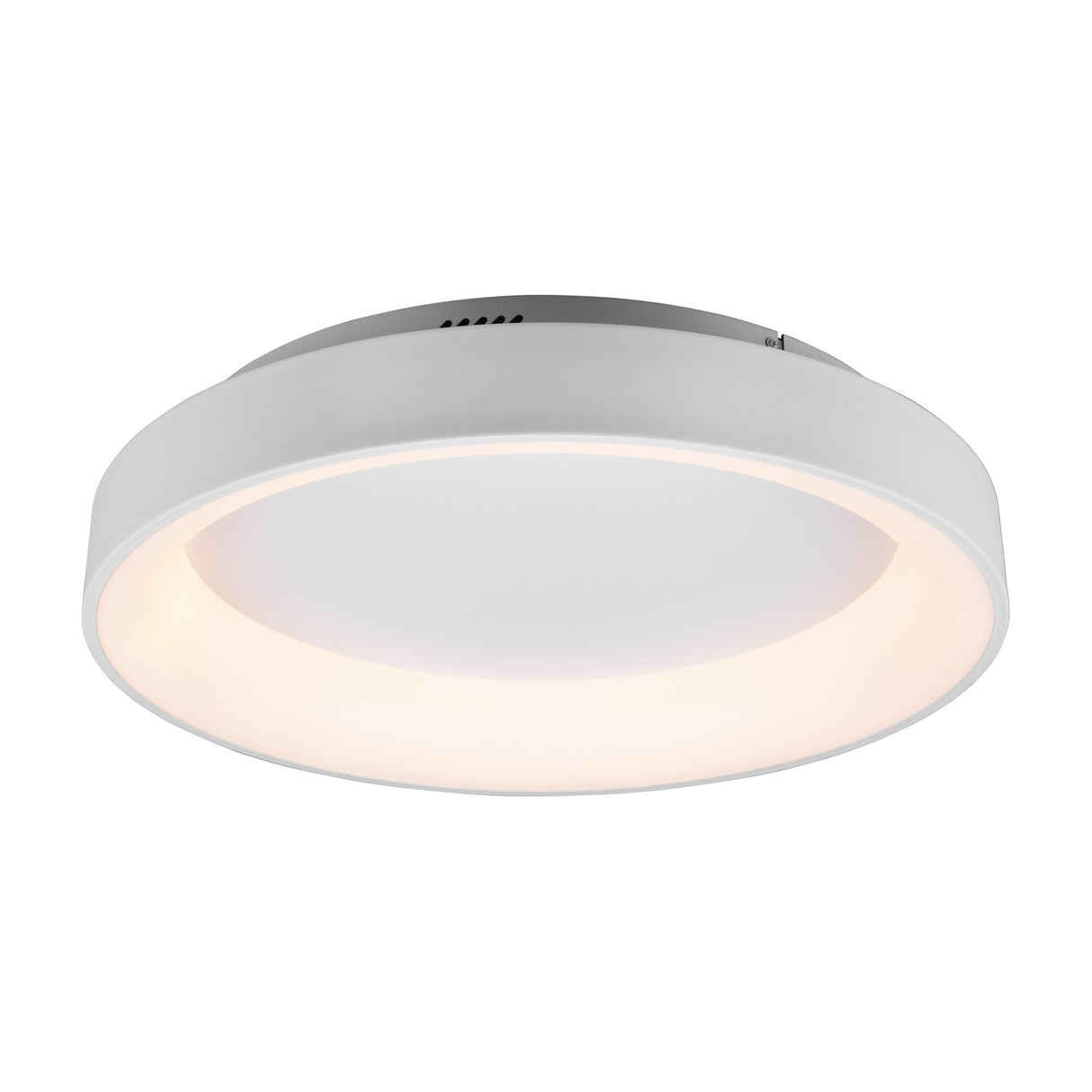 Girona LED Remote Control Round Ceiling Light – Matt White