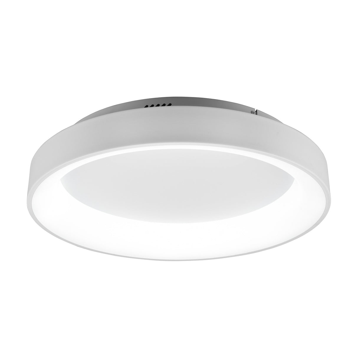 Girona LED Remote Control Round Ceiling Light – Matt White