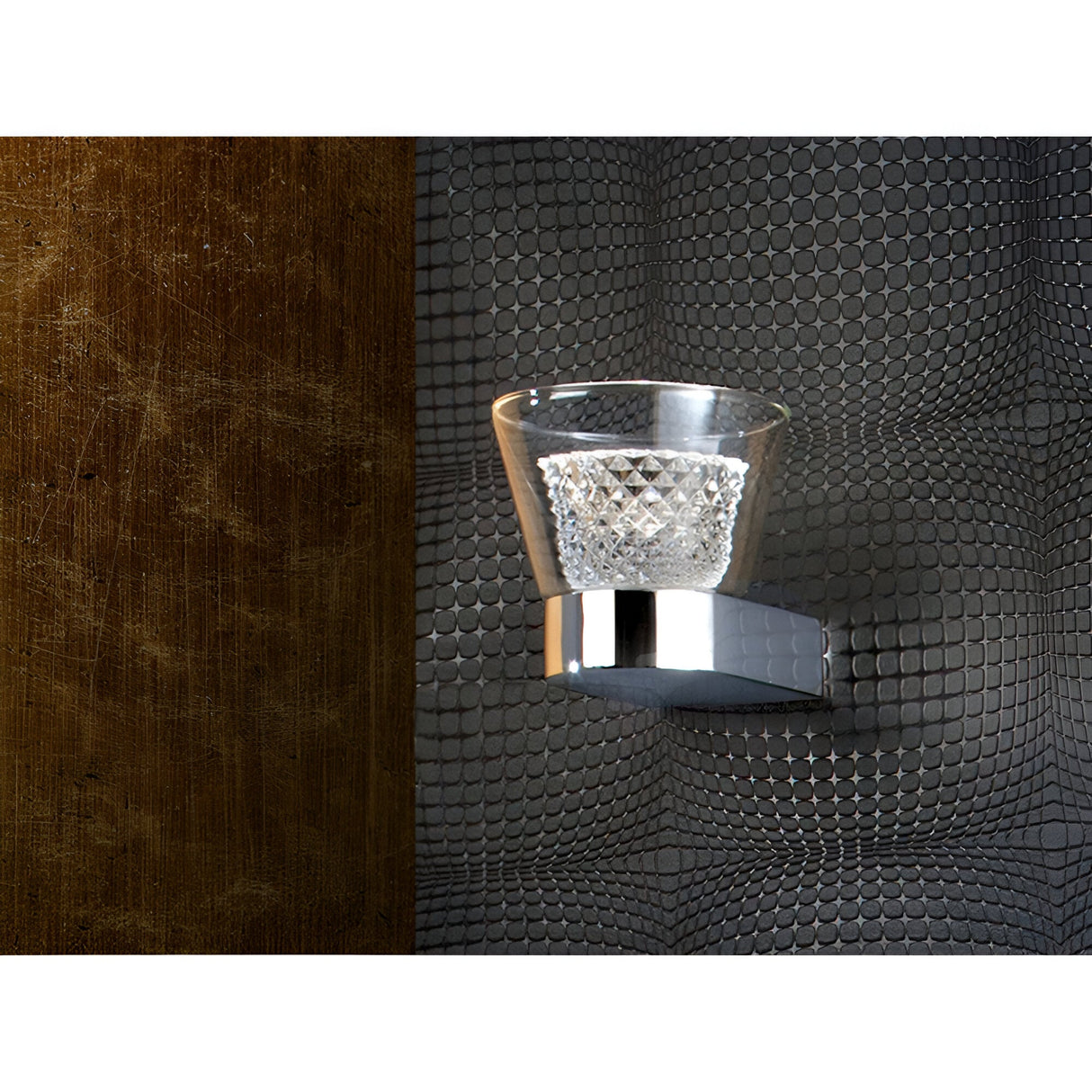 Lucia LED Glass Wall Light 5W 3000k - Transparent/Silver