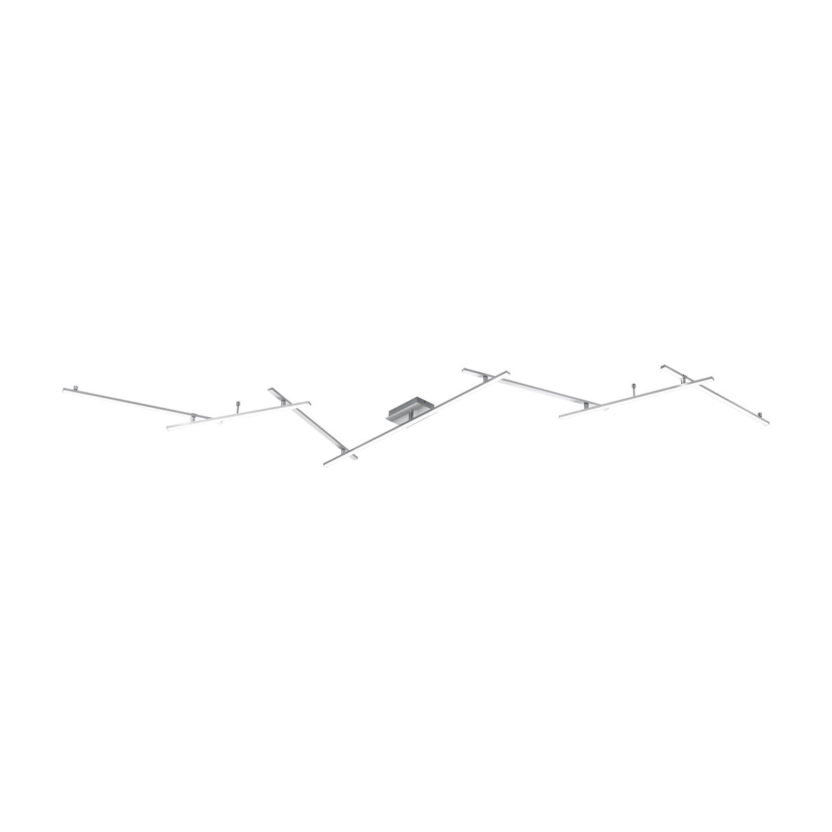 Indira 6 Light LED Up Down Linear Chandelier – Satin Nickel