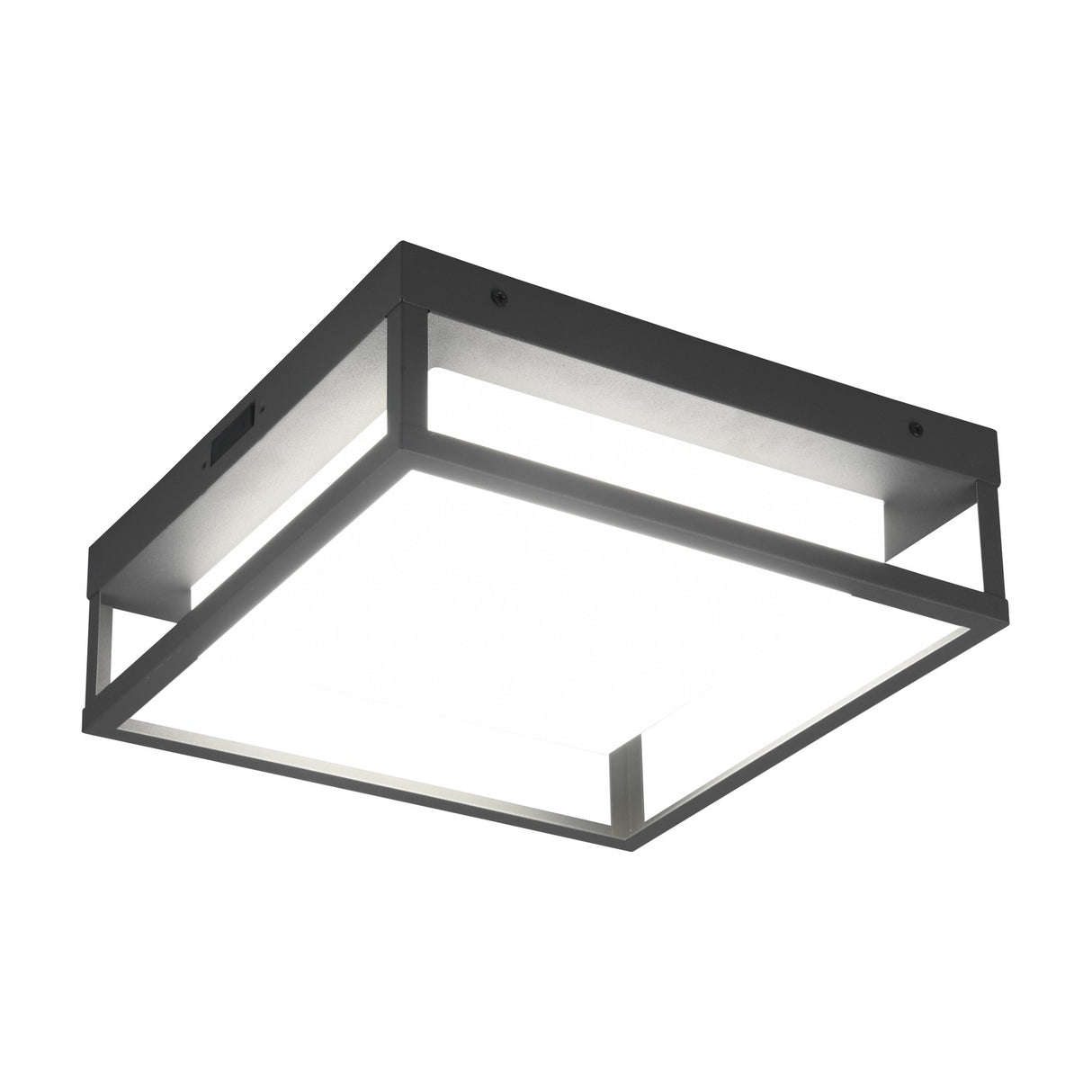 Witham LED Glass Ceiling Light – Anthracite