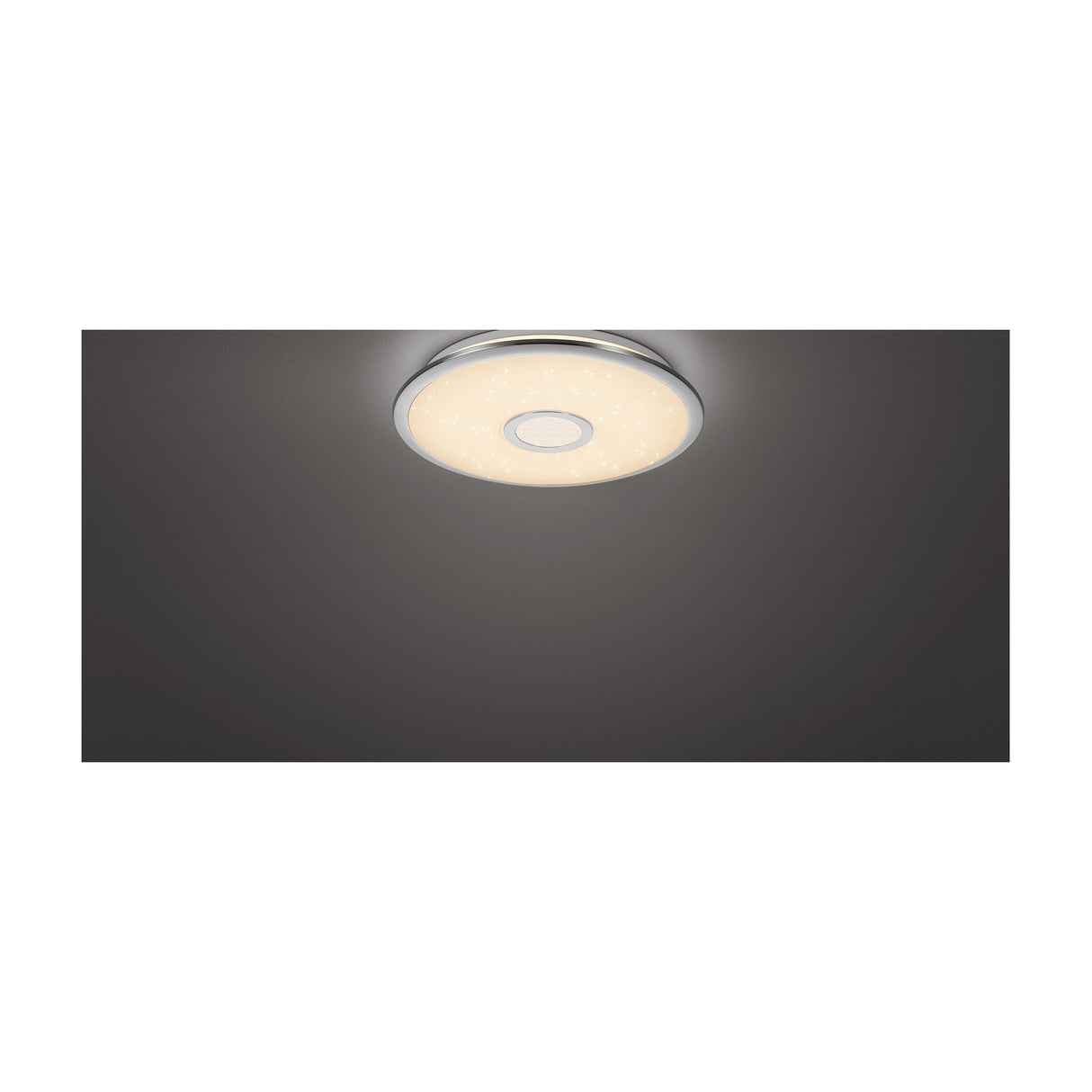 Osaka LED Remote Control Round Ceiling Light – Chrome