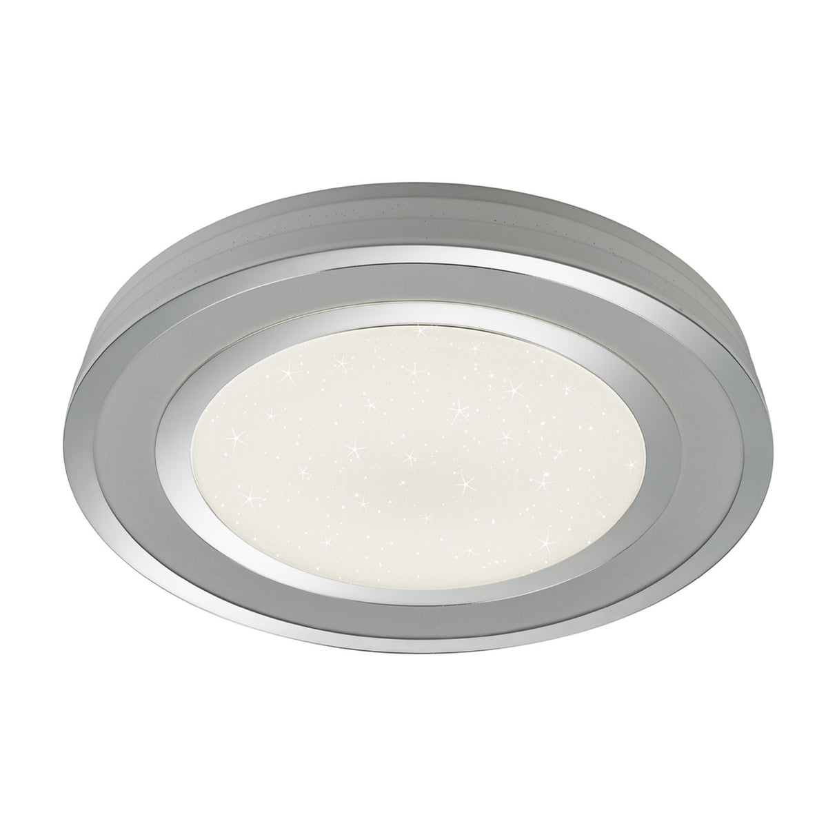 Noriaki LED Remote Control Round Ceiling Light – Chrome