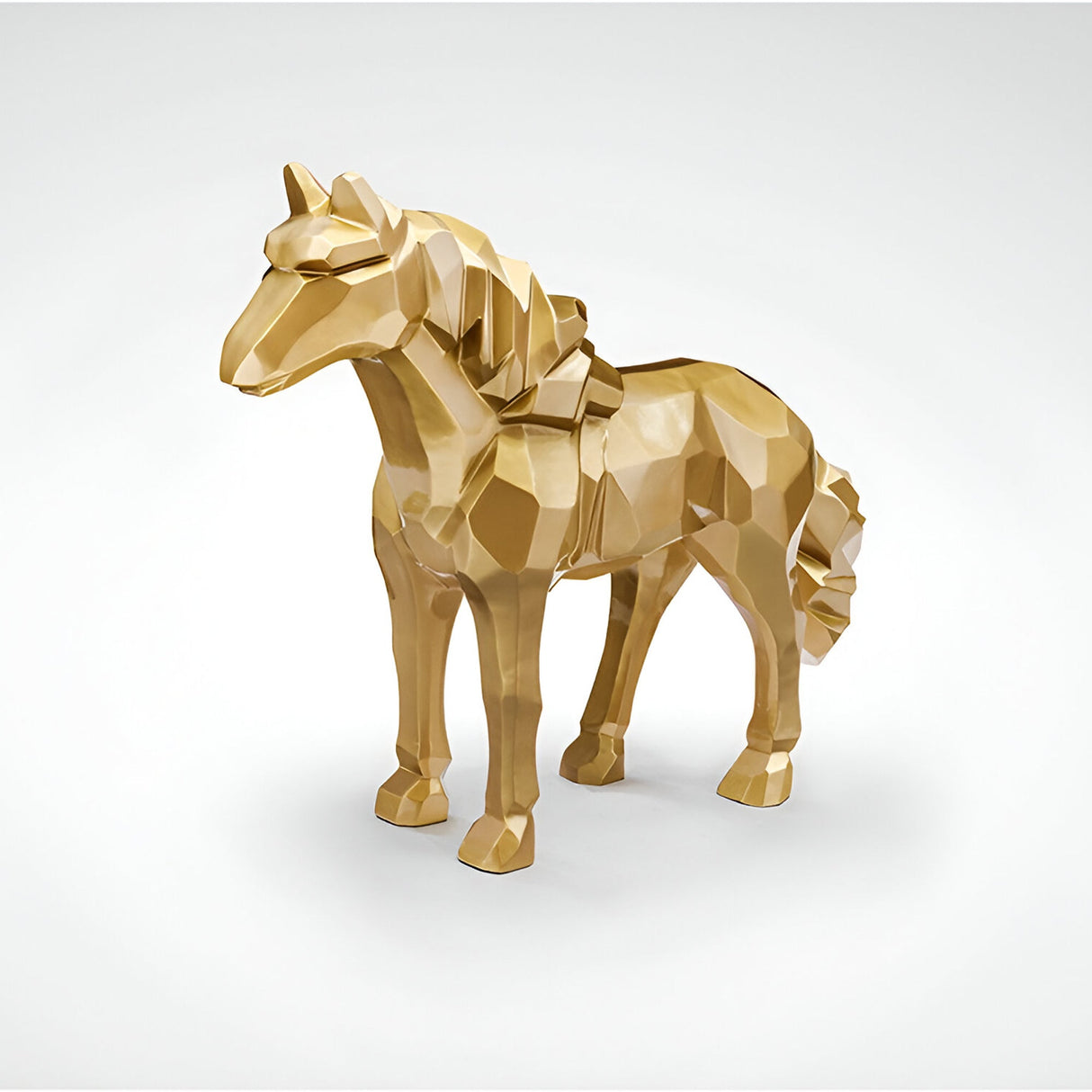 Future Gold Outdoor Horse Sculpture - 103cm