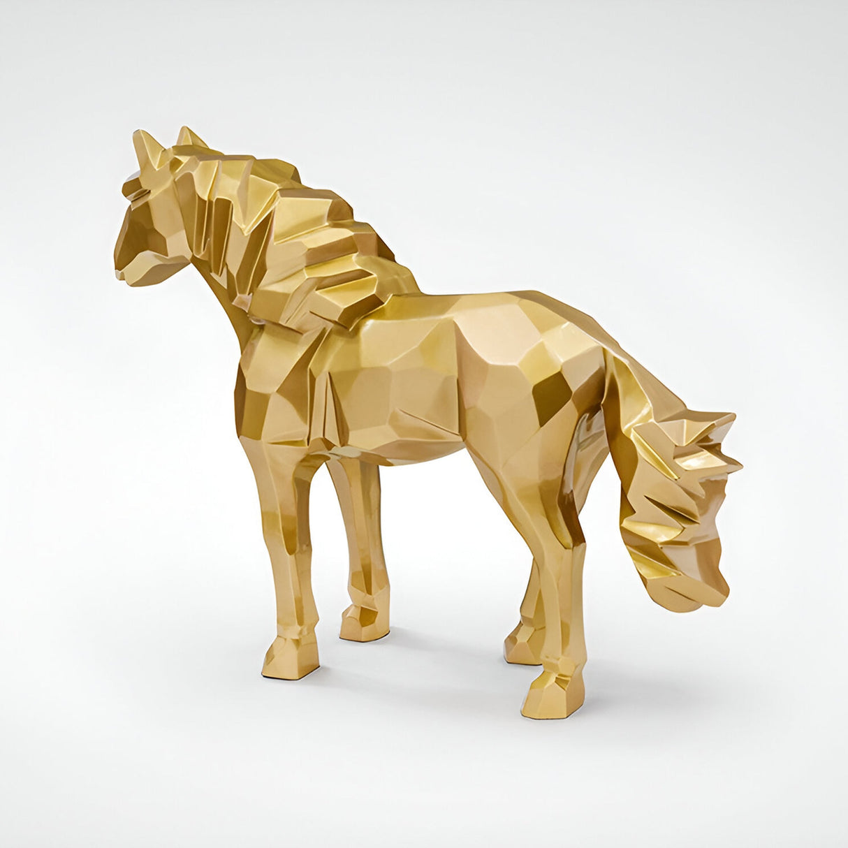 Future Gold Outdoor Horse Sculpture - 103cm