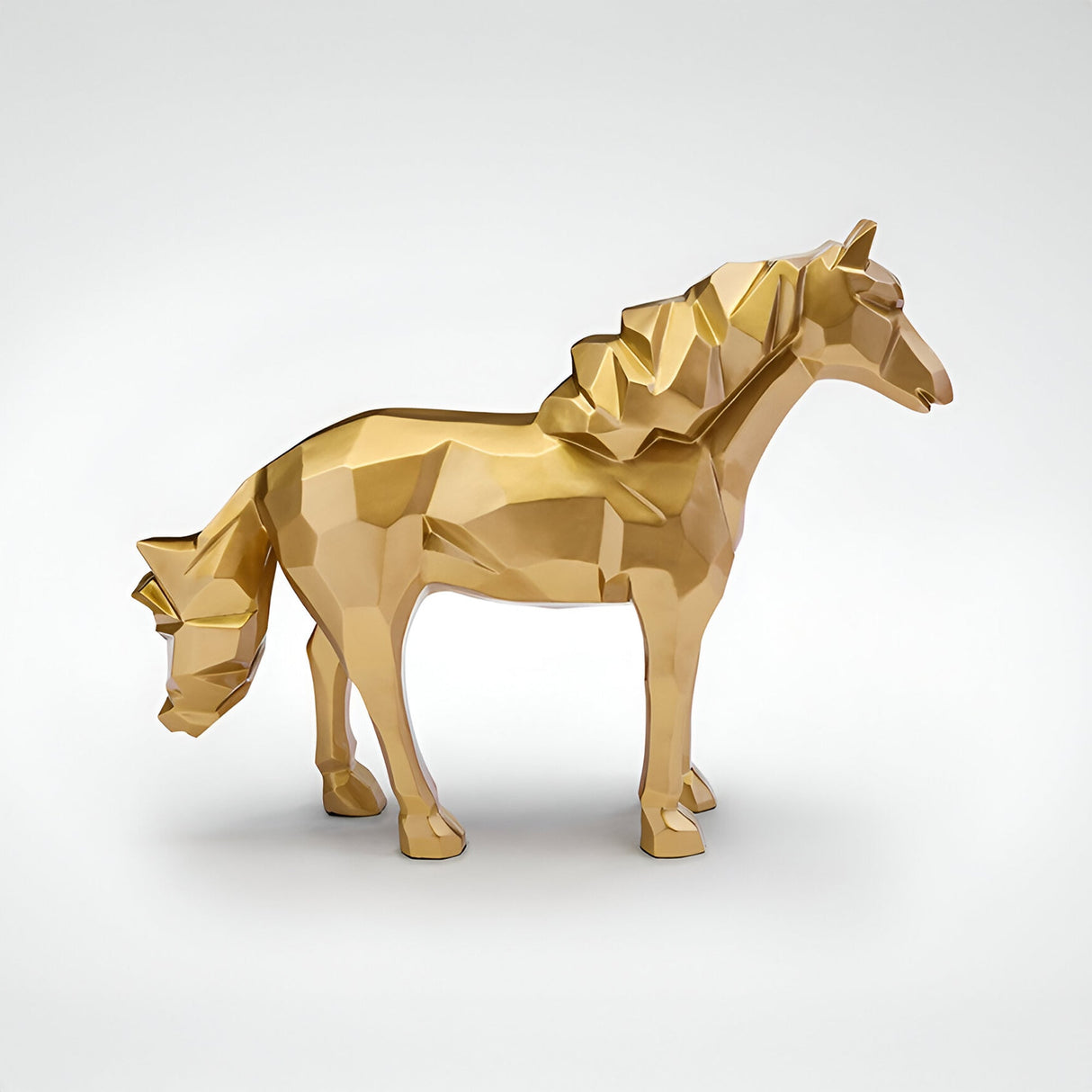 Future Gold Outdoor Horse Sculpture - 103cm
