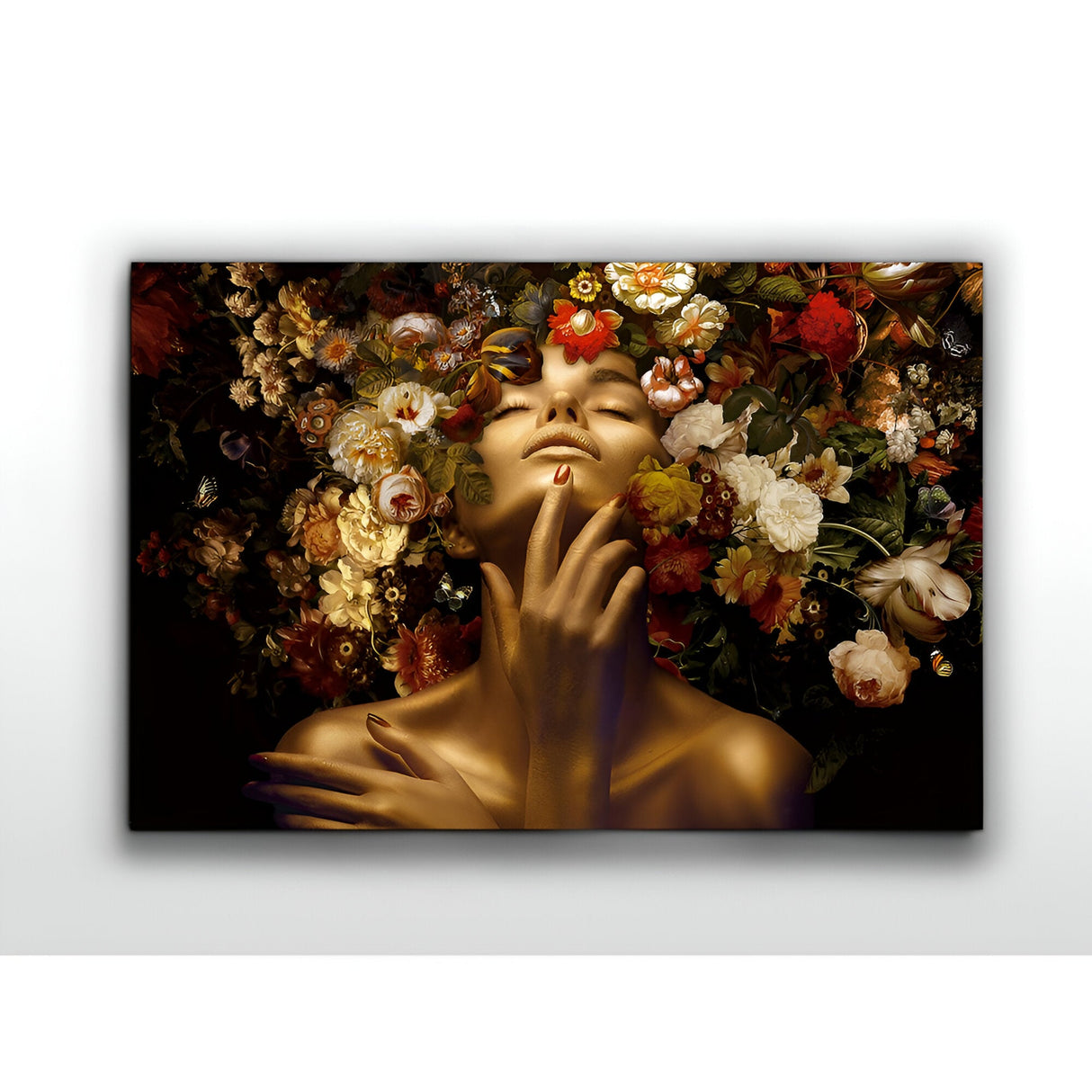 Fiorella Golden Bloom Photography Print - 180x120cm