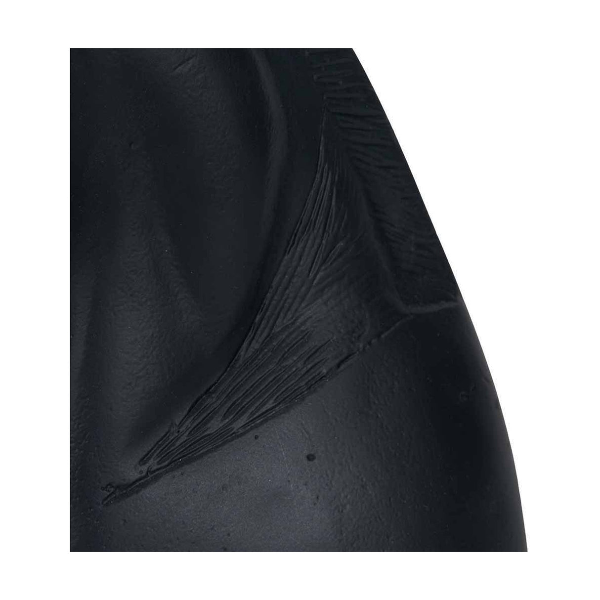 Matt Black Aluminium Horse Head Ornament - 28cm