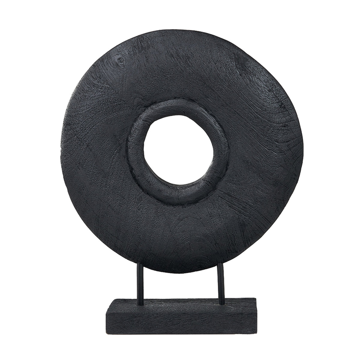 Black Handcarved Mango Rectangular Ornament - 40cm
