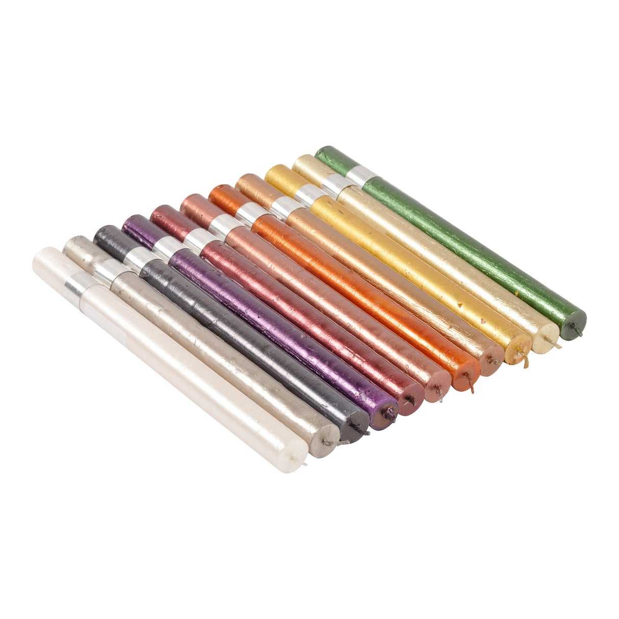 Libra Set Of 4 Gold Rustica Dinner Candles - 2x25cm