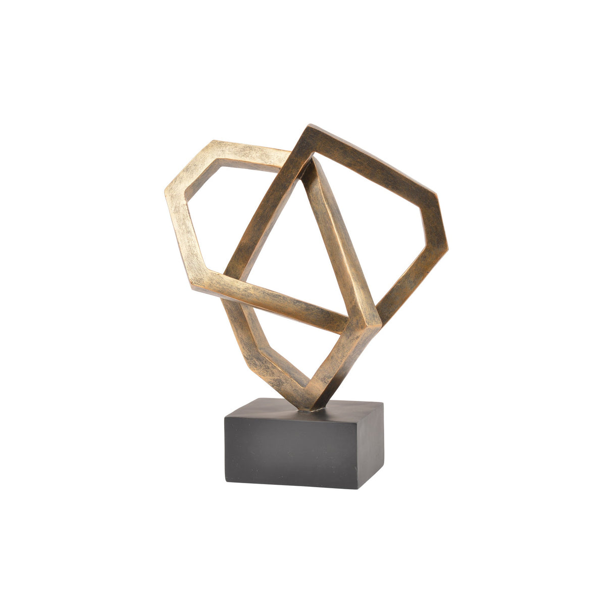 Antique Bronze Cubist Figurine - 35.9cm