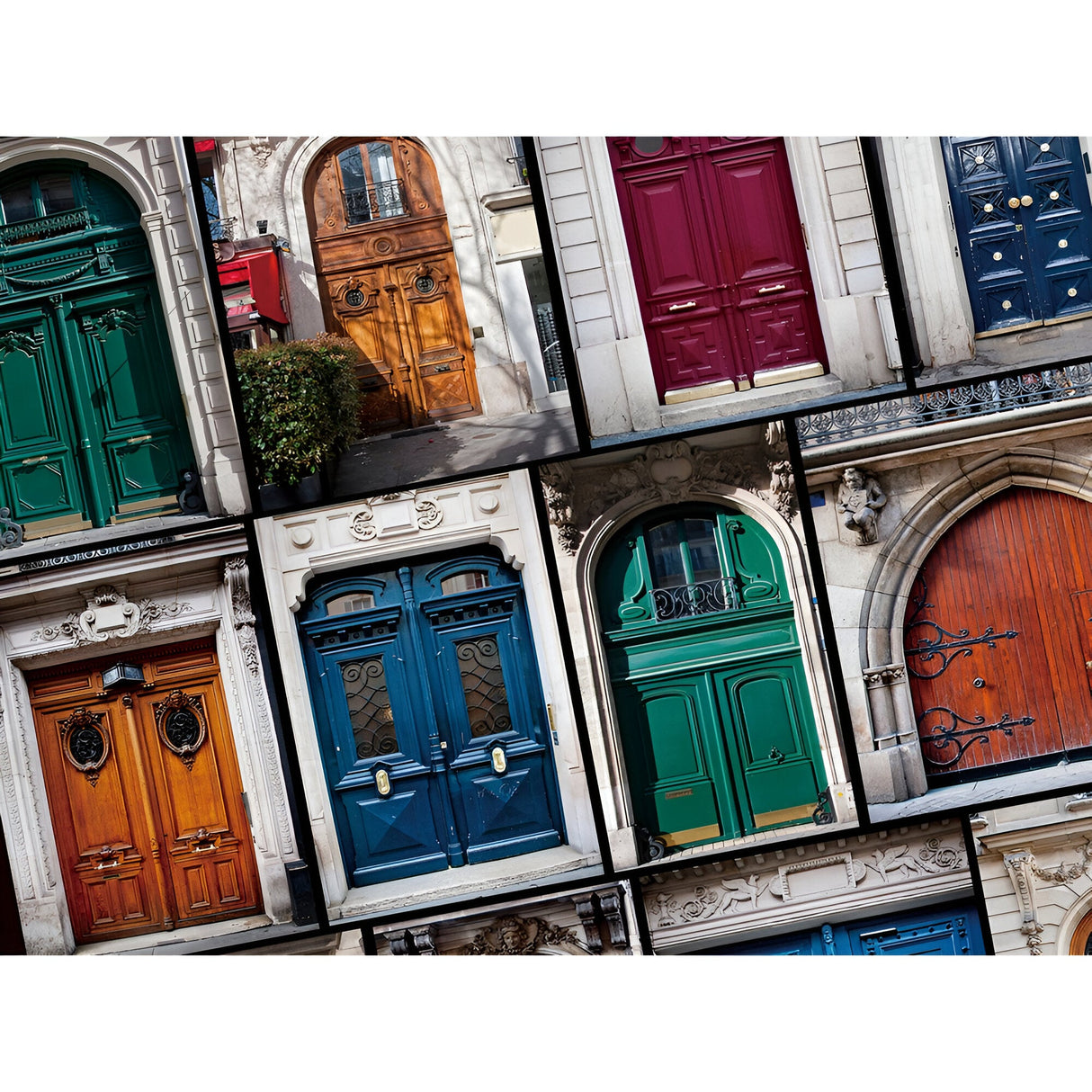 Portales Multicolour Urban Heritage Photography Print – 100x100cm