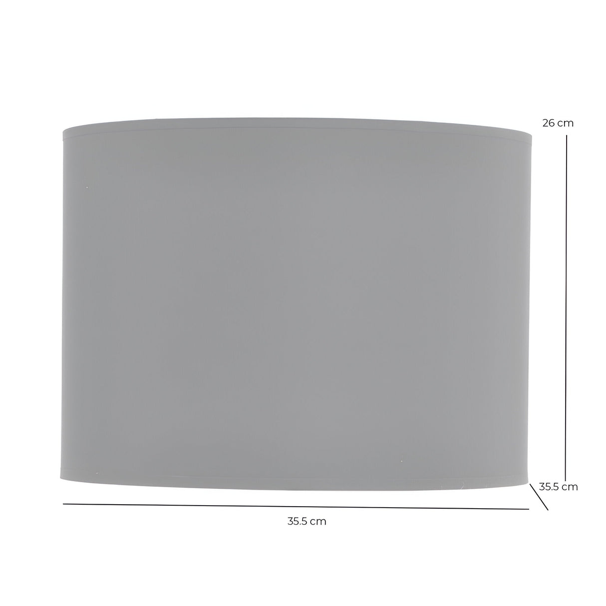 Lined Drum 14″ Lampshade - Black & Silver