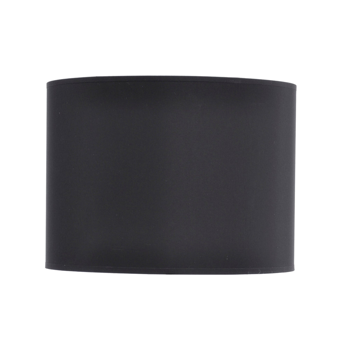 Lined Drum 14″ Lampshade - Black & Silver