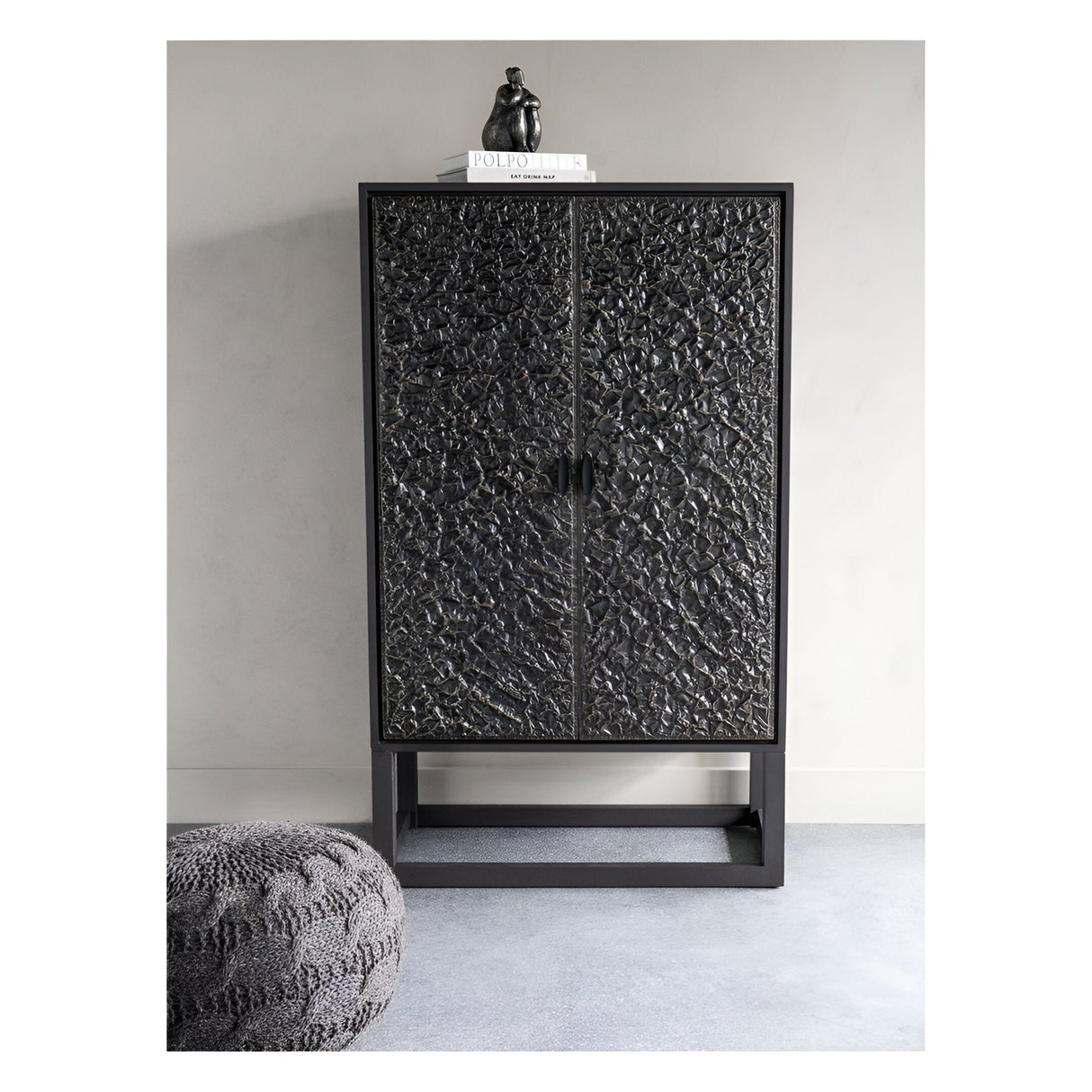 Nala Bar Cabinet With Built-In Drawers - Brown