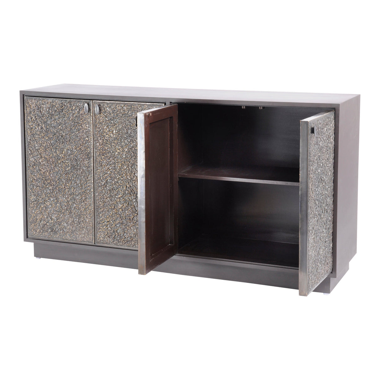 Nala Bar Cabinet With Built-In Drawers - Brown