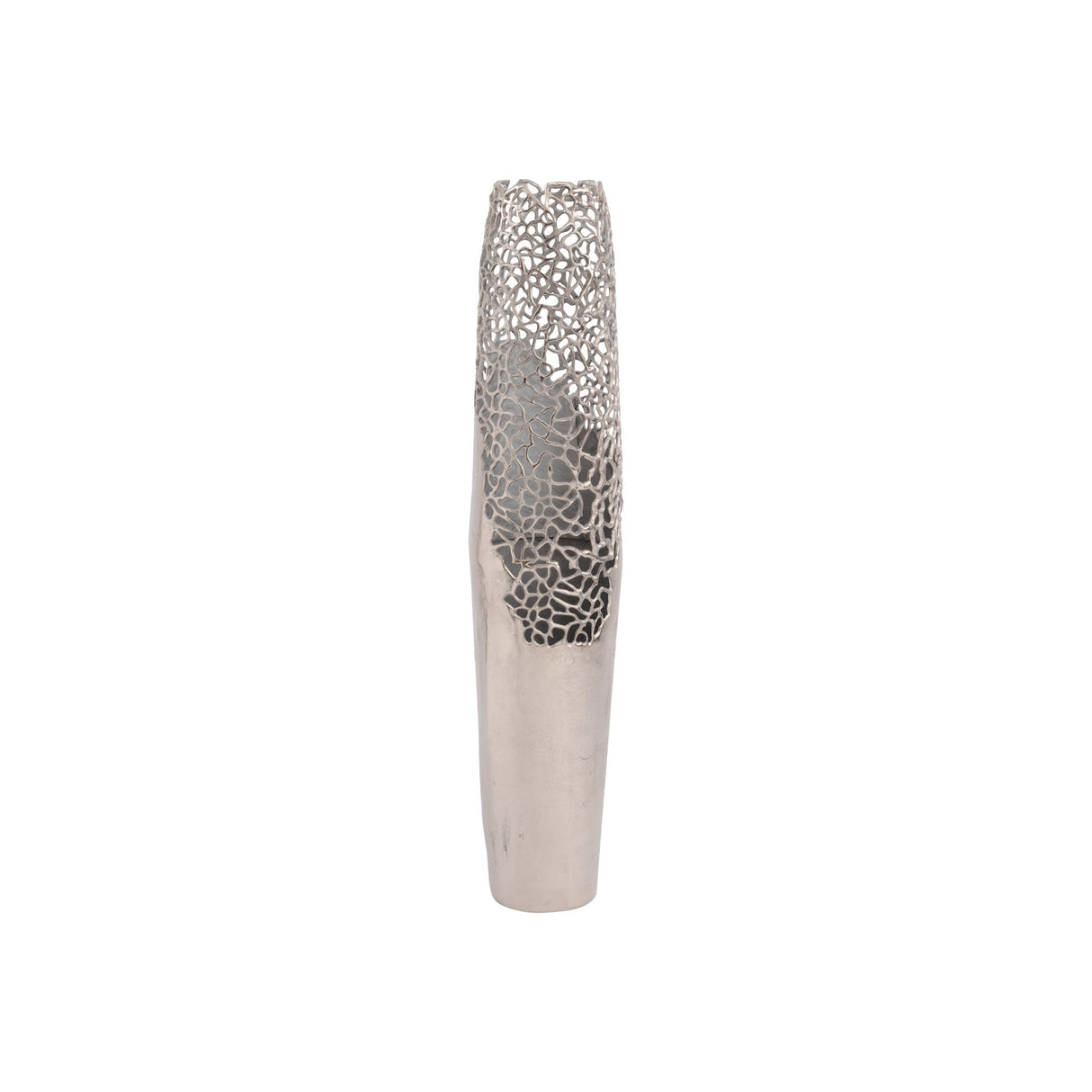 Apo Coral Aluminium Large Vase - Silver