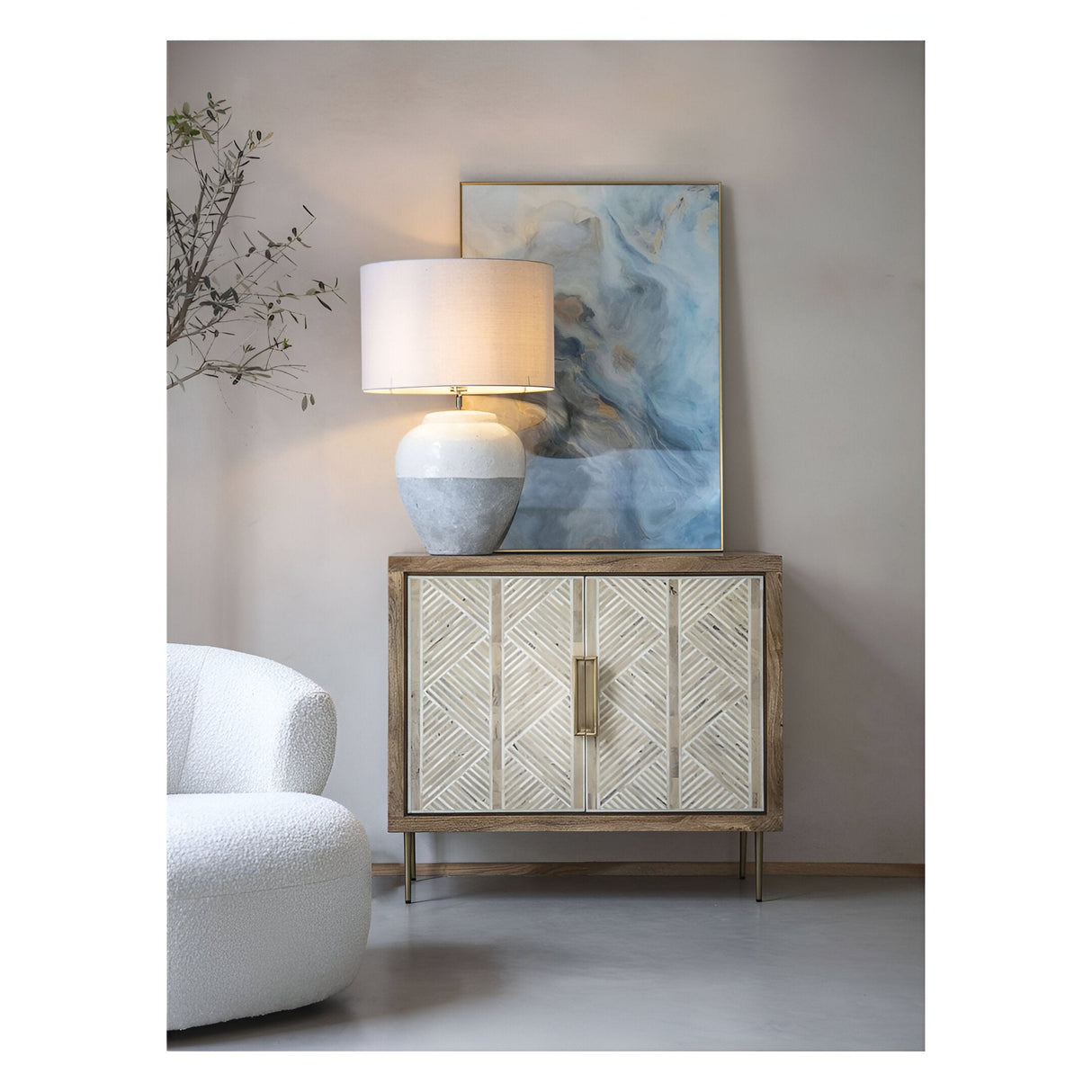 Skyline Large Table Lamp - Grey