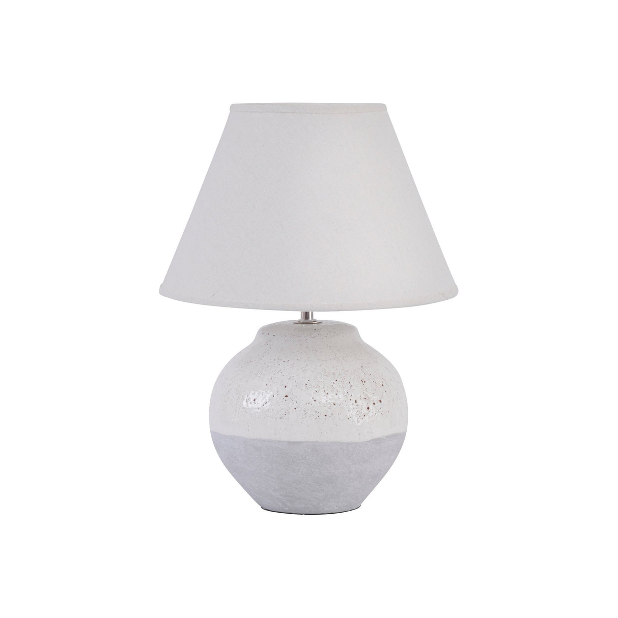 Skyline Small Crackle Table Lamp - Grey & Cream