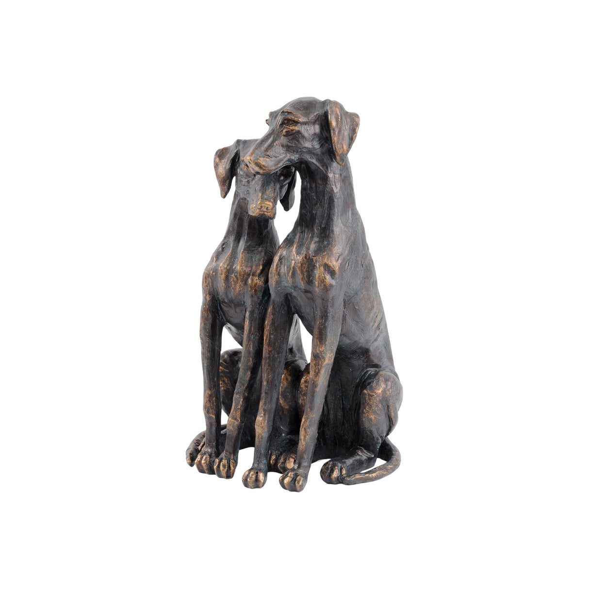 Antique Bronze Pup Figurine - 29cm