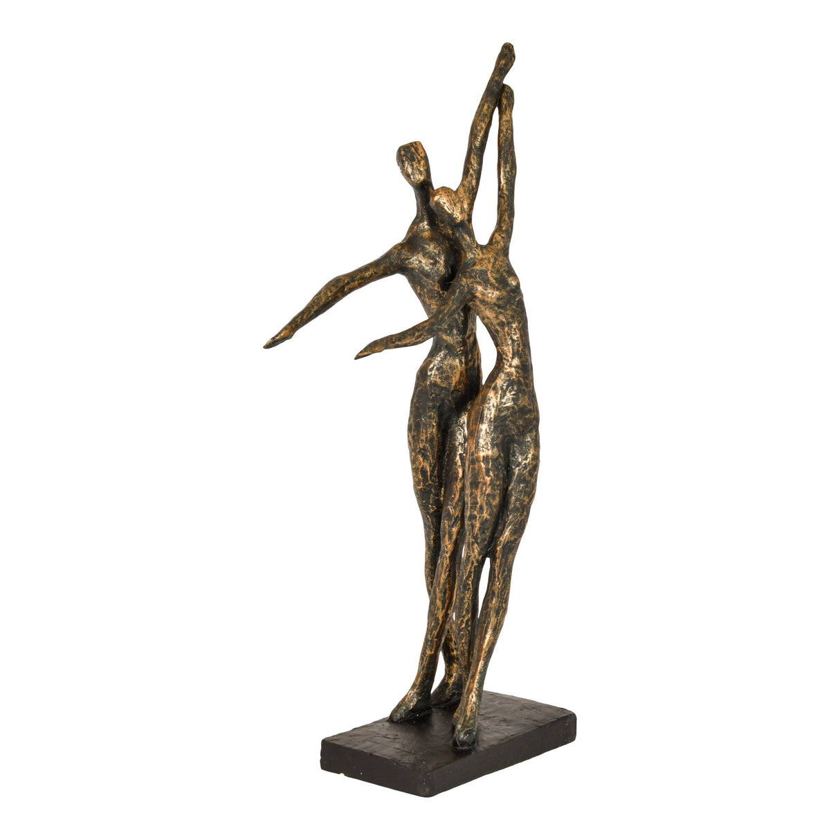 Celebrating Bronze Resin Standing Couple Figurine - 42cm