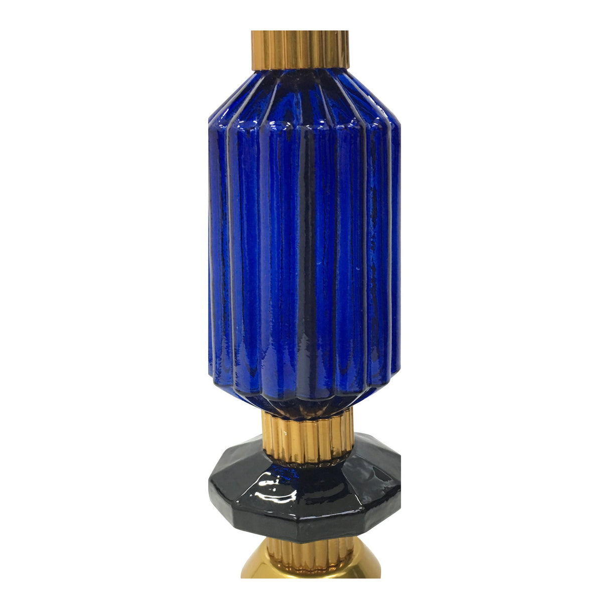 Alena 1 Light Frosted Glass Pendant - Ink Blue
