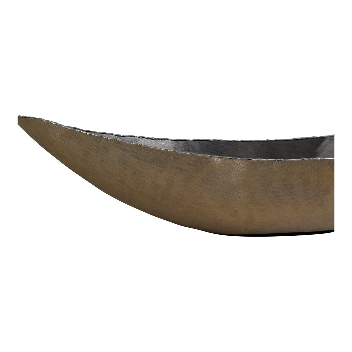 Molten Metal Ellipse Bowl - Brushed Gold