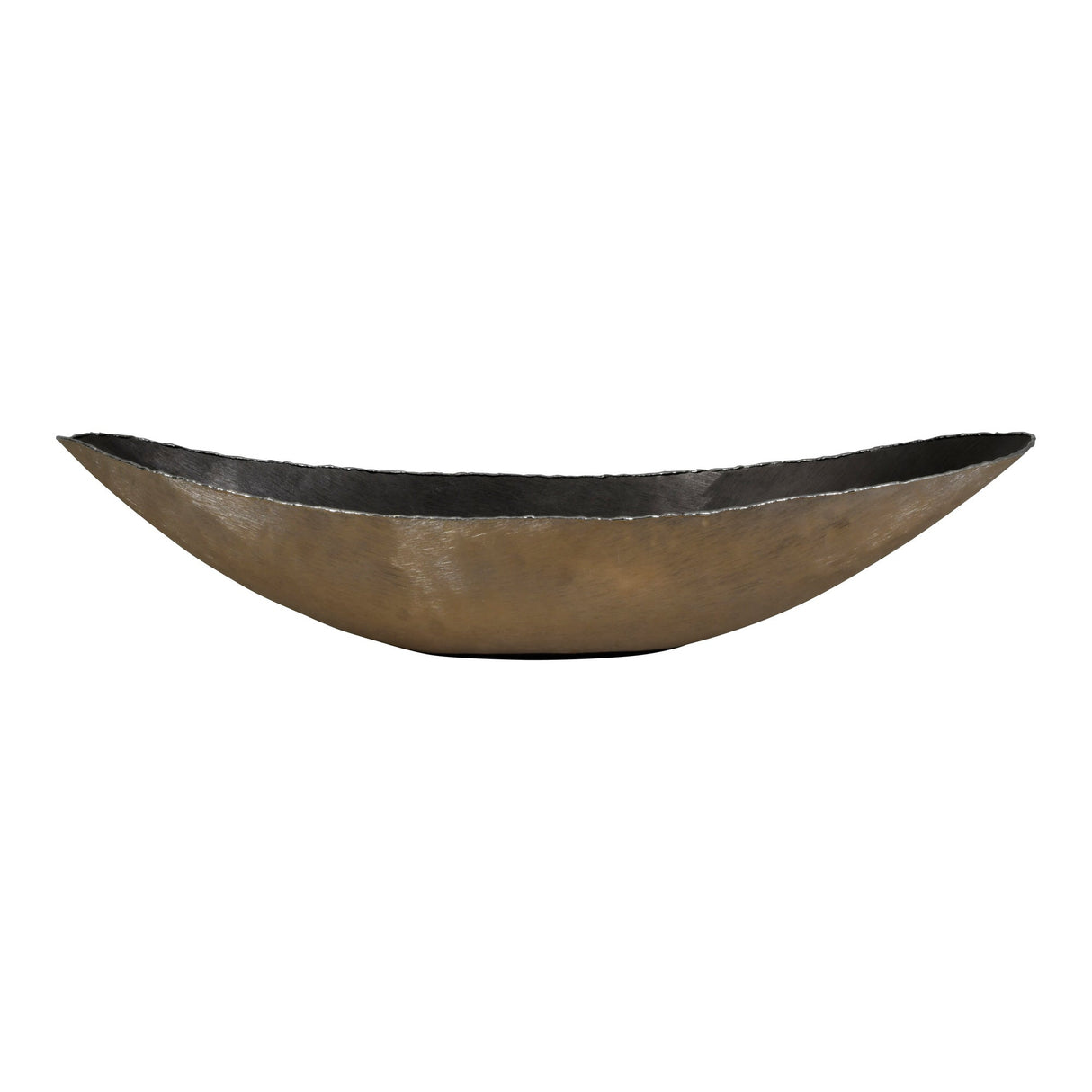 Molten Metal Ellipse Bowl - Brushed Gold