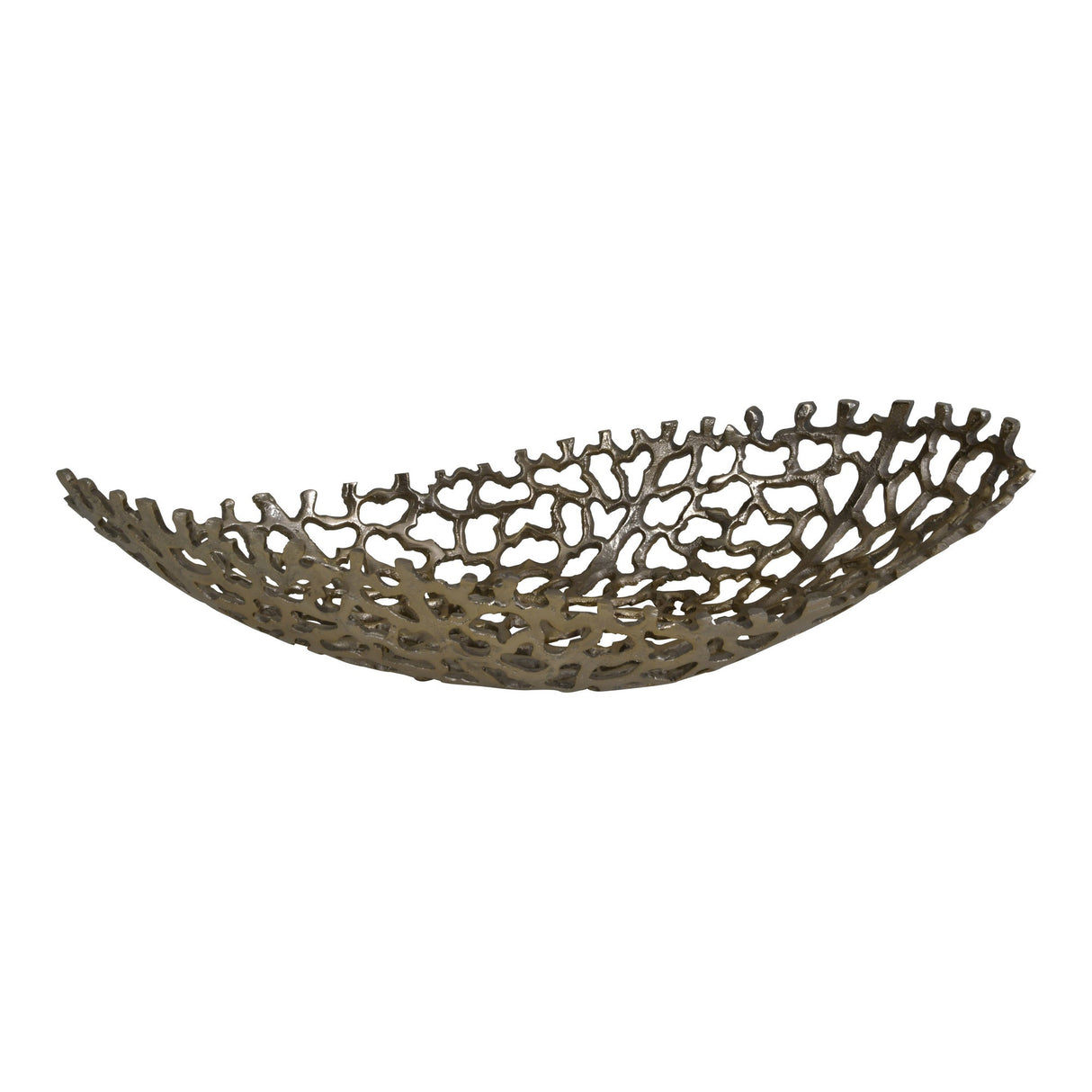 Aussie Coral Aluminium Ellipse Bowl - Gold