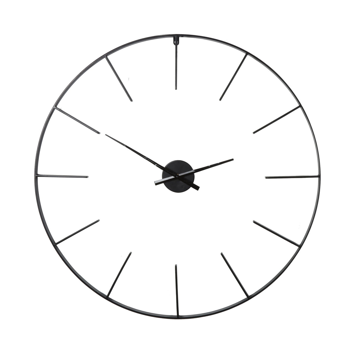 Tiverton Skeleton Wall Clock 80cm - Black