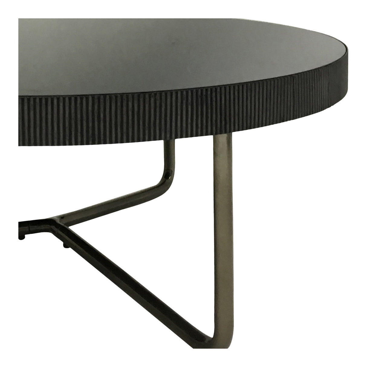 Knightsbridge Round Coffee Table - Black Tinted Glass