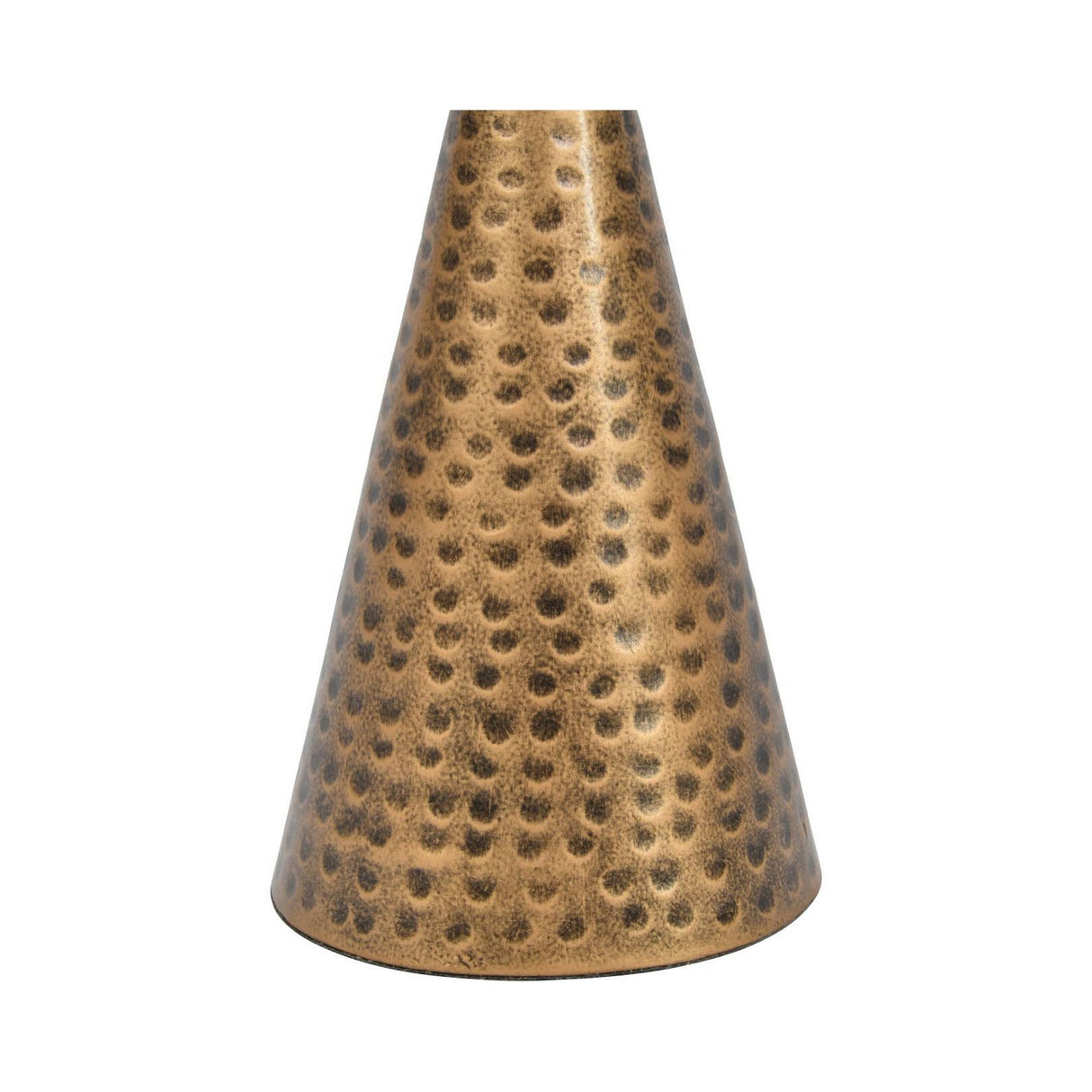 Sandbanks Iron & Hammered Glass Table Hurricane 36cm - Gold