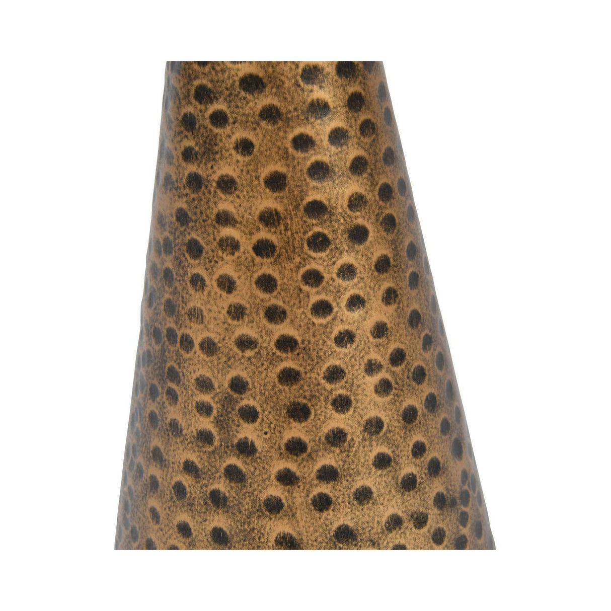 Sandbanks Iron & Hammered Glass Table Hurricane 45cm - Gold