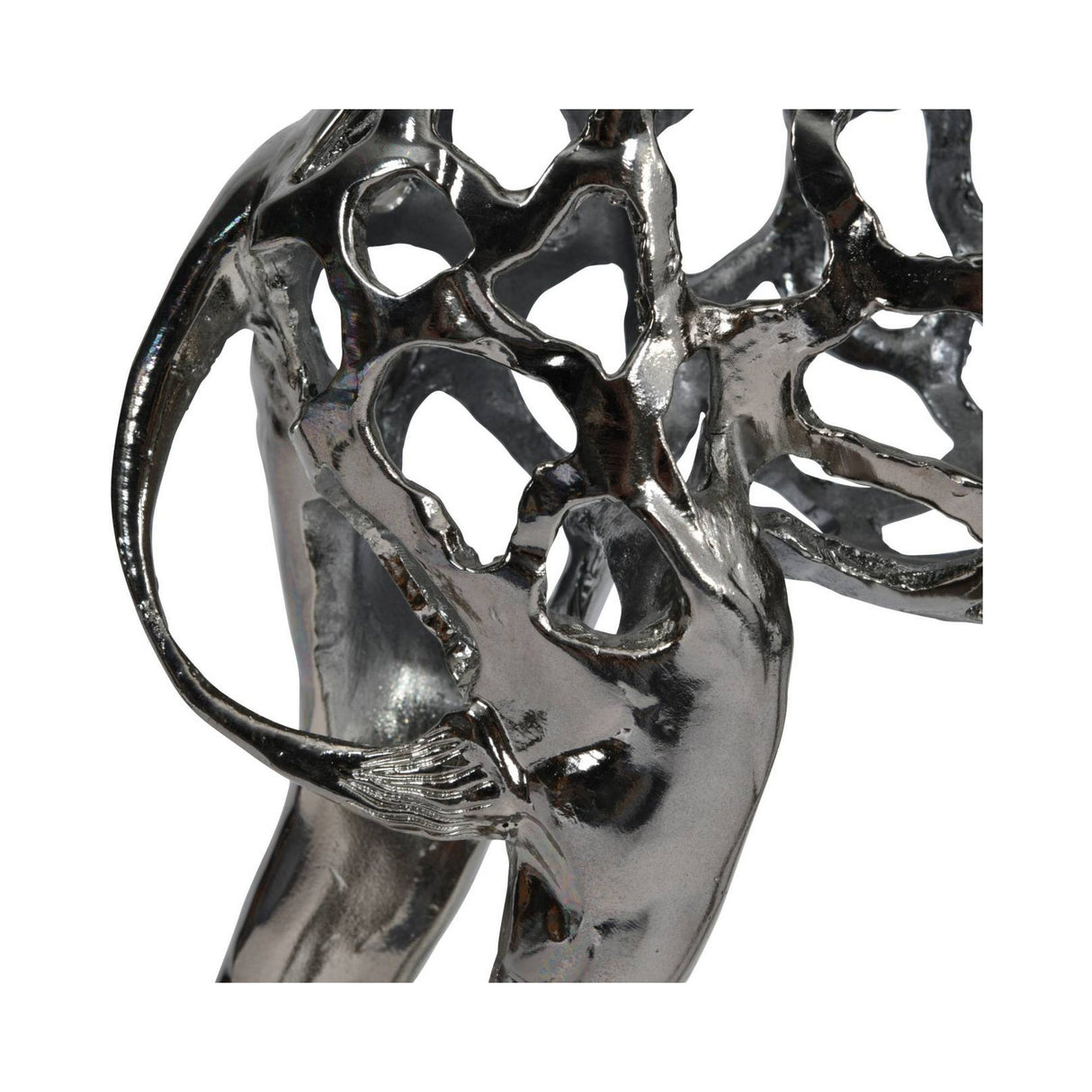 Courtney Black Nickel Hollow Giraffe Figurine - 70cm