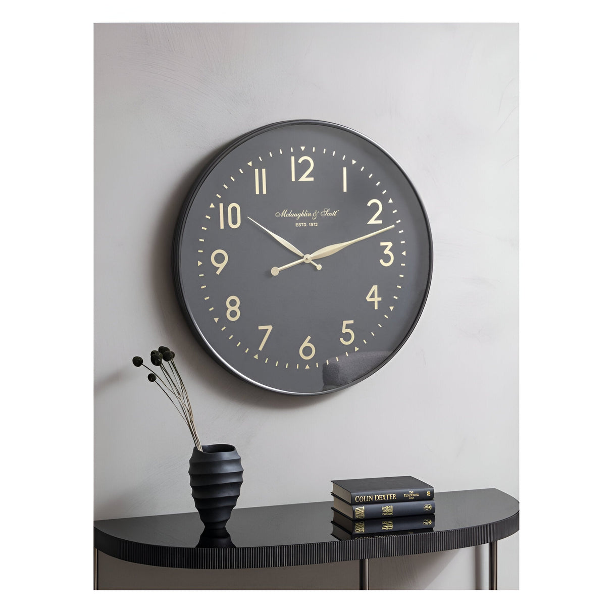 Christopher Wall Clock 76cm - Black